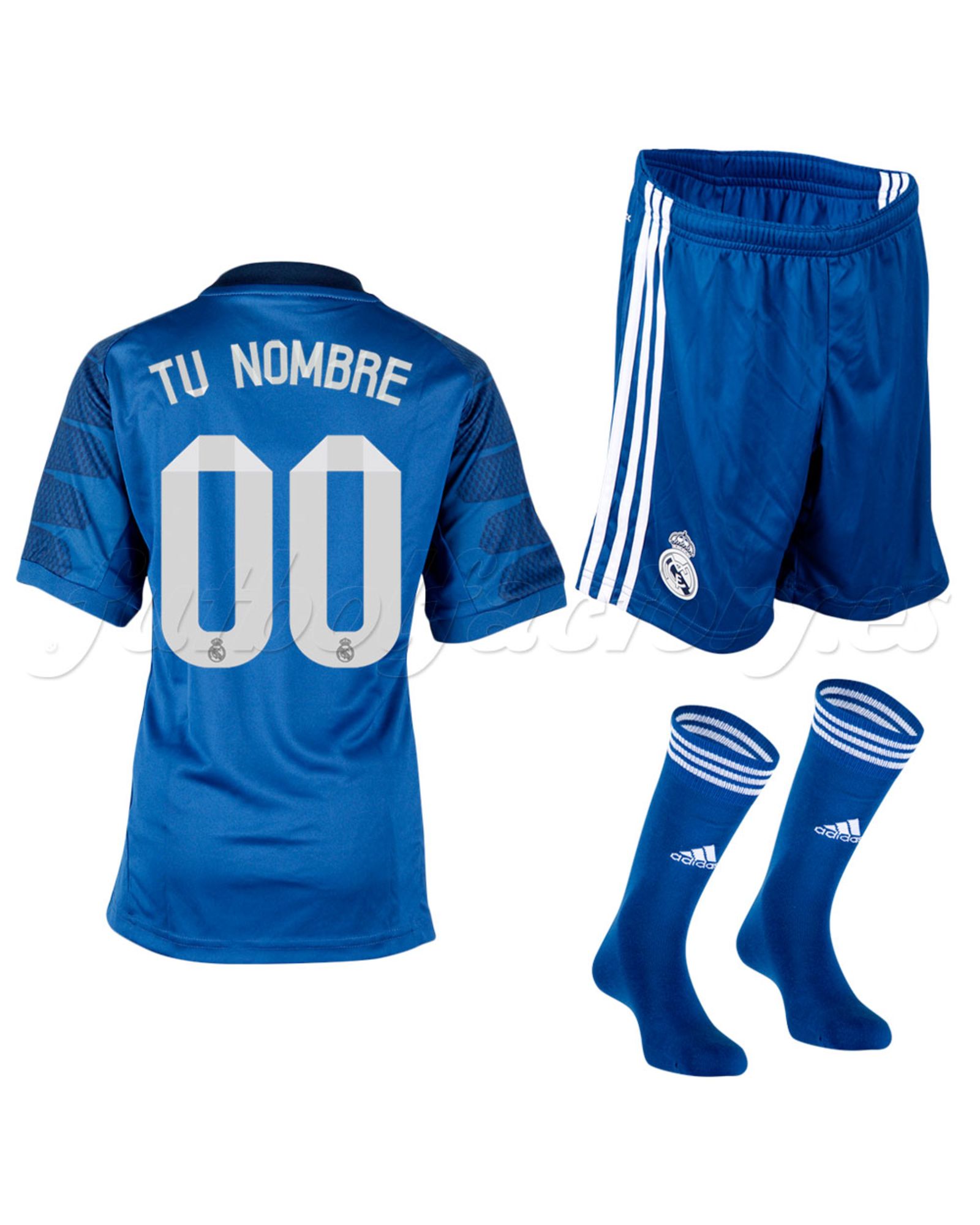 Equipación Real Madrid  portero personalizada 2014/2015 azul - Fútbol Factory