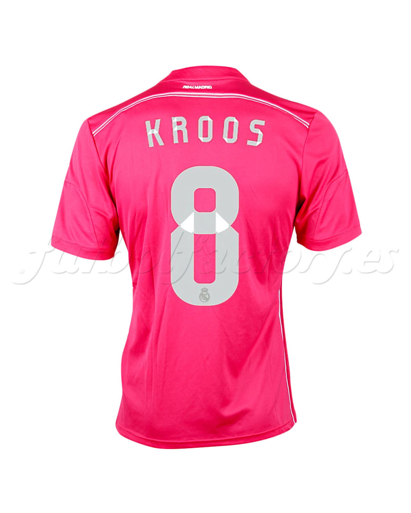 Camiseta  Real Madrid 2ª Kroos Adizero  2014/2015  Rosa - Fútbol Factory