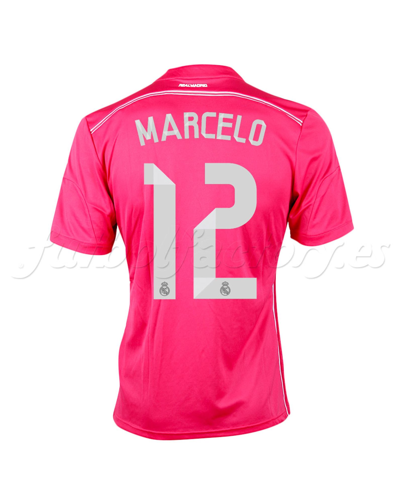 Camiseta  Real Madrid 2ª  Marcelo adizero  2014/2015  Rosa - Fútbol Factory