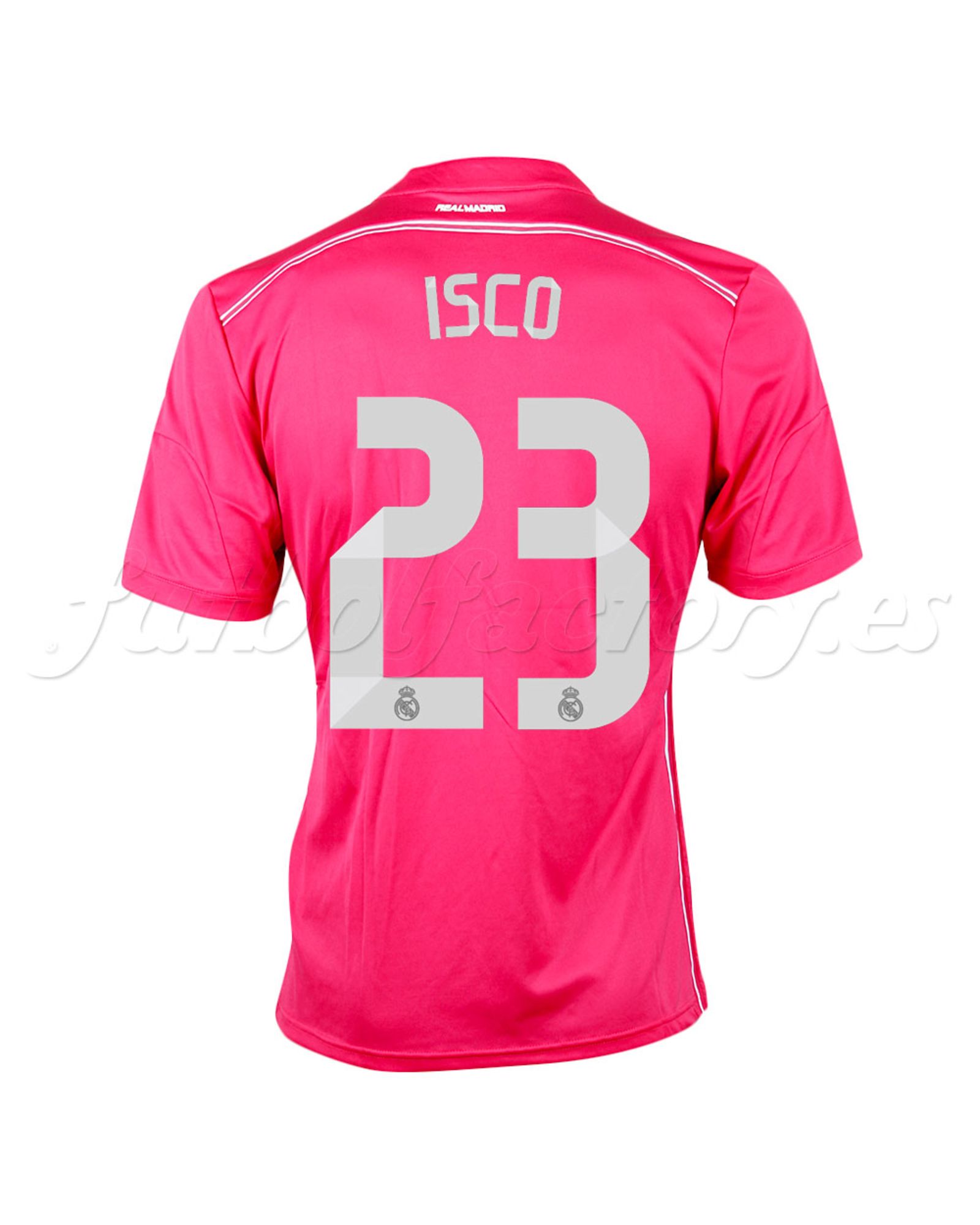 Camiseta  Real Madrid 2ª  Isco  adizero  2014/2015  Rosa - Fútbol Factory