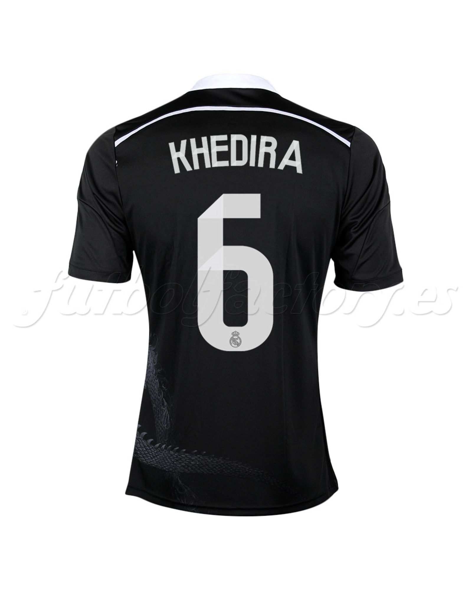 Camiseta Real Madrid 3ª Khedira 2014/2015  Negro - Fútbol Factory