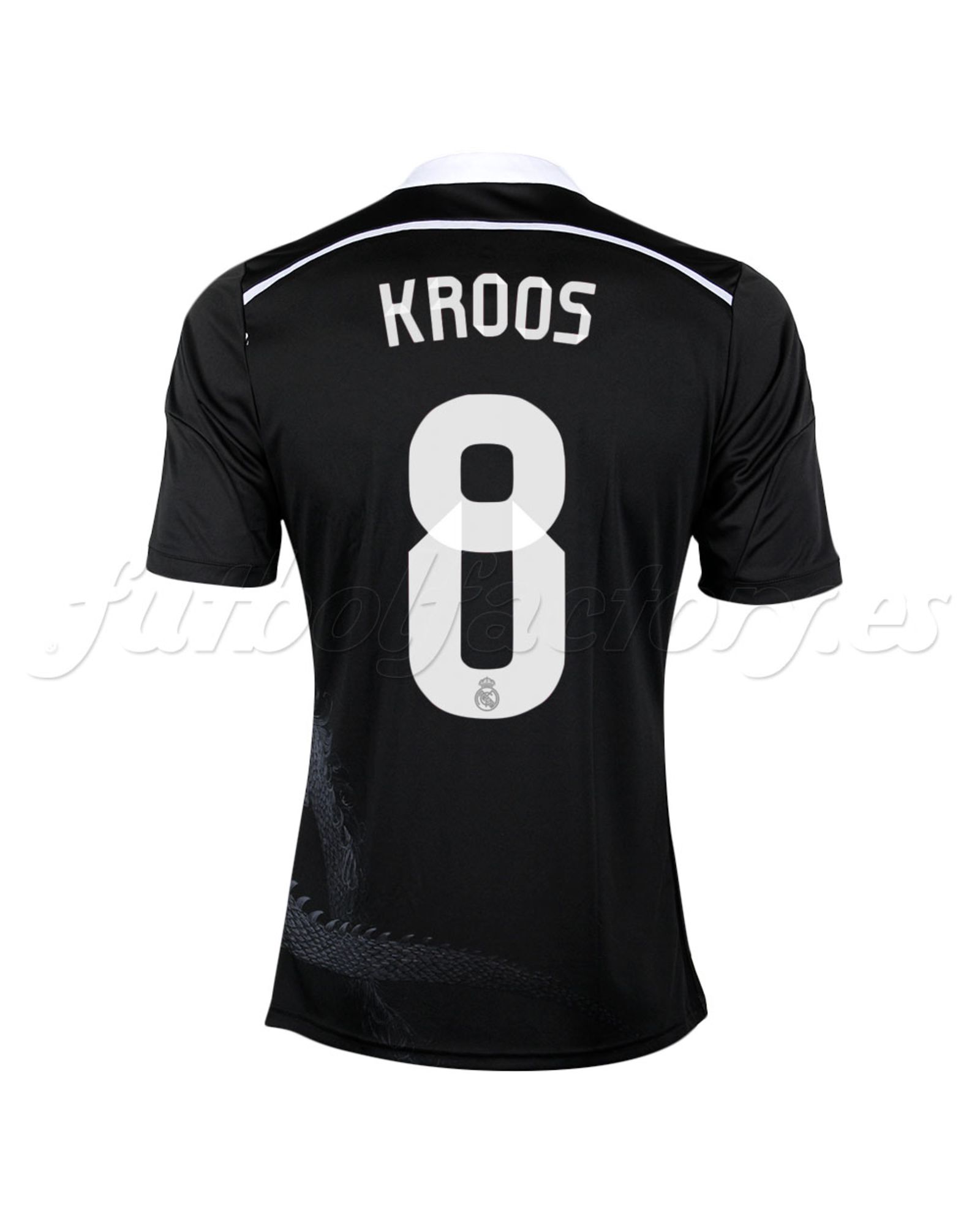 Camiseta Real Madrid 3ª  Kroos 2014/2015  Negro - Fútbol Factory