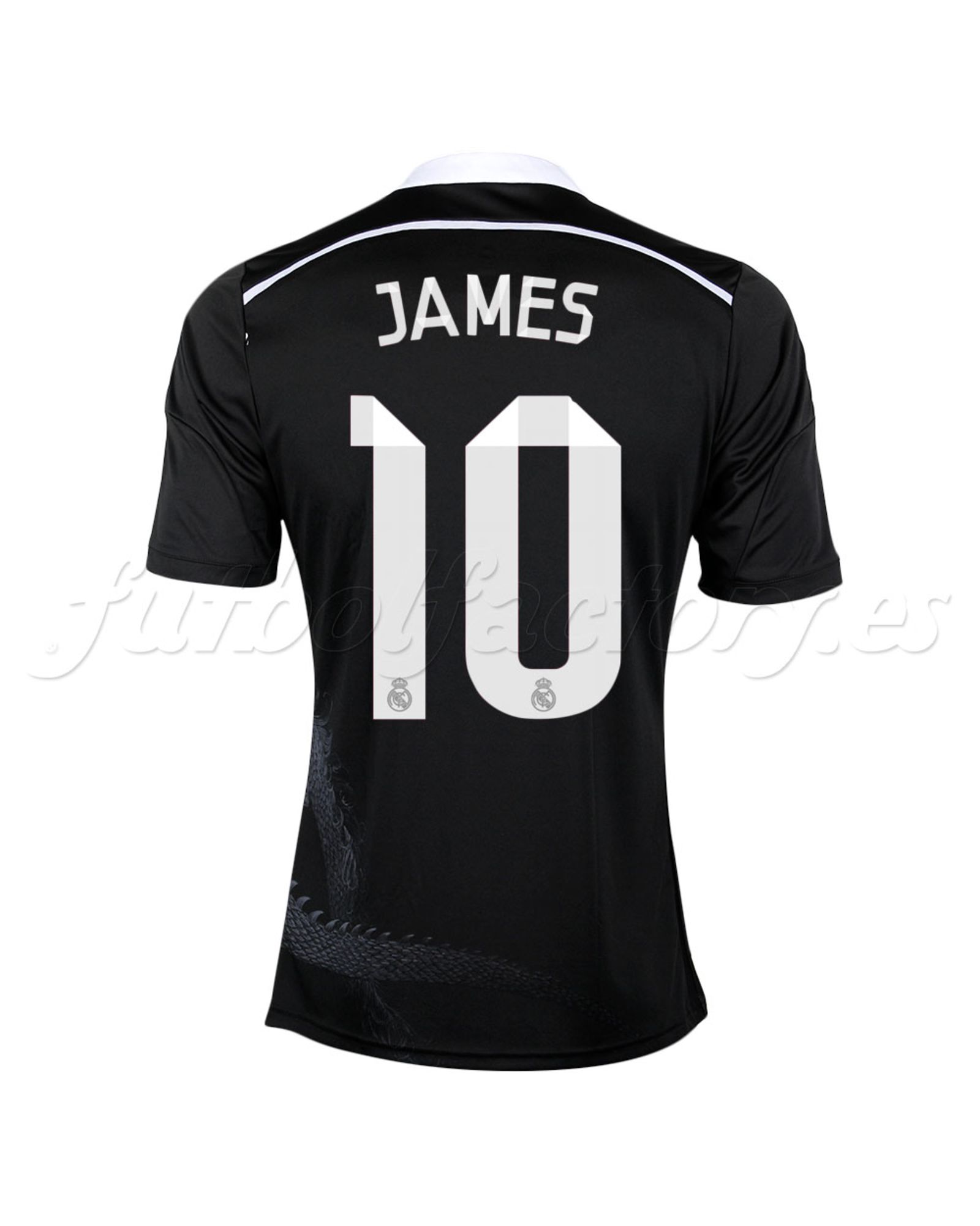 Camiseta Real Madrid 3ª  James 2014/2015  Negro - Fútbol Factory