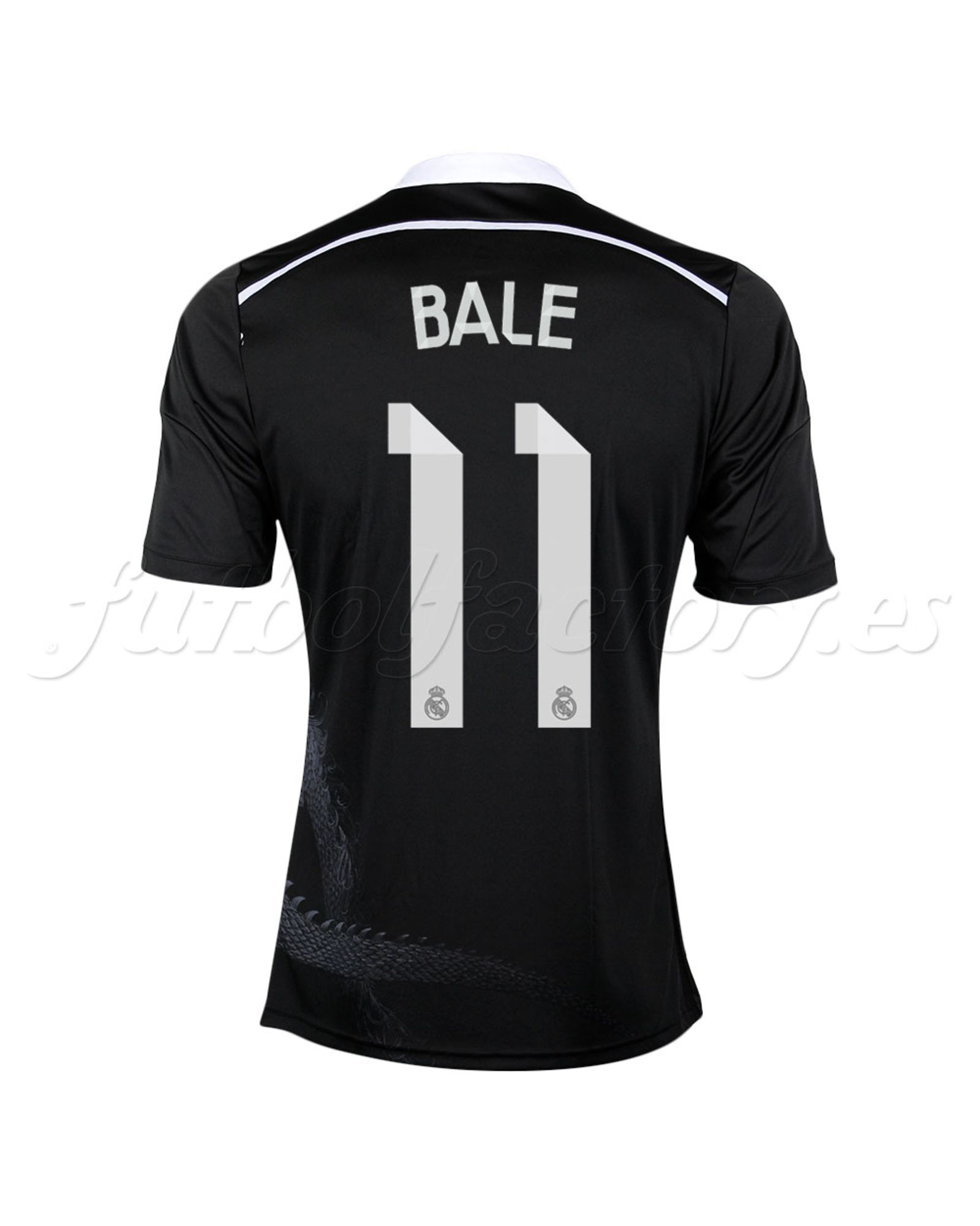 Camiseta Real Madrid 3ª  Bale 2014/2015  Negro - Fútbol Factory