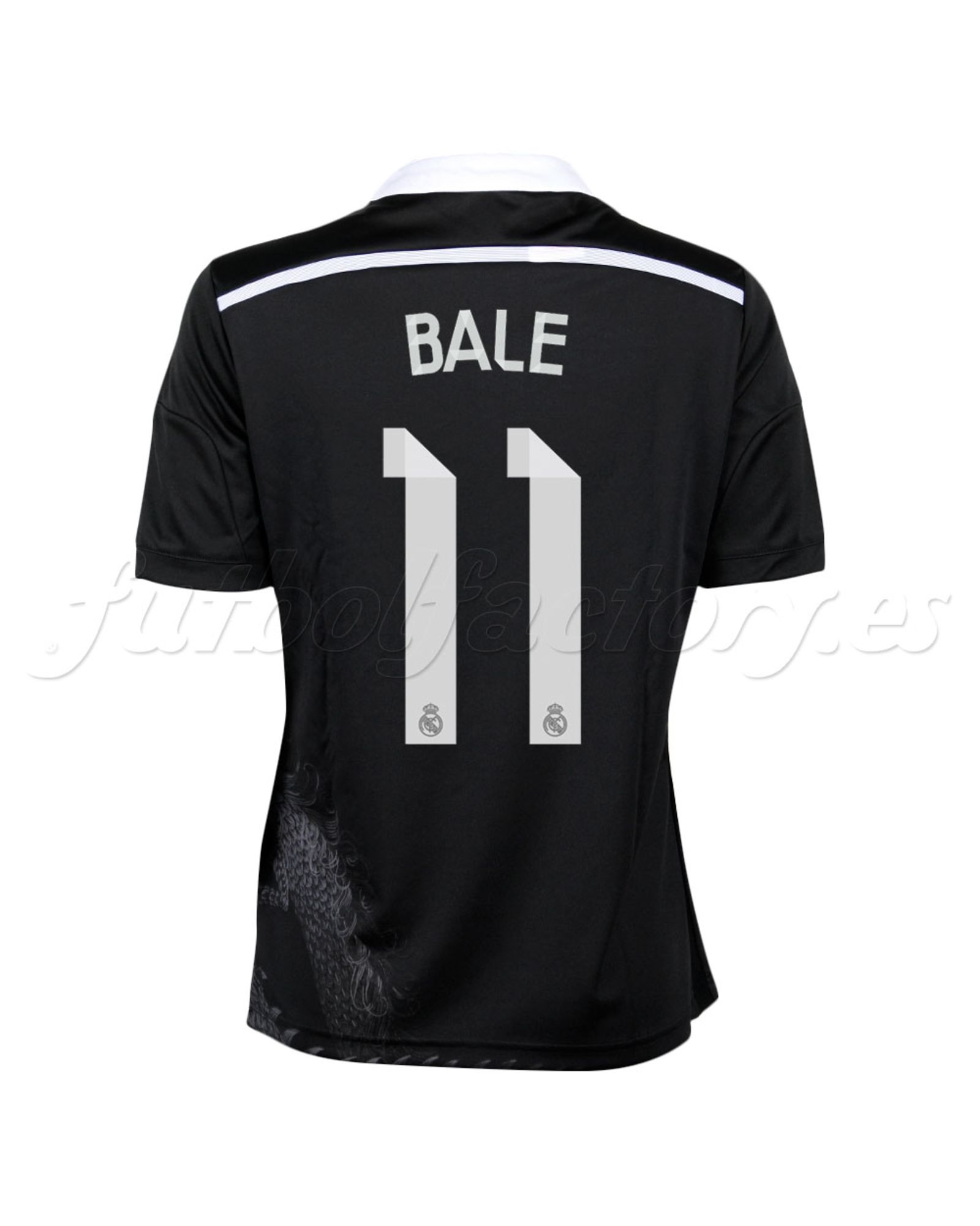 Camiseta Real Madrid Bale 3ª Junior 2014/2015 Negro - Fútbol Factory
