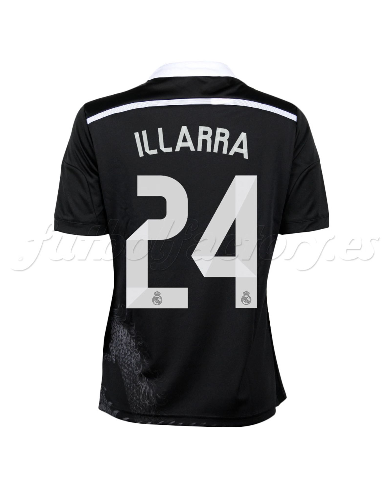 Camiseta Real Madrid  Illarra 3ª Junior 2014/2015 Negro - Fútbol Factory