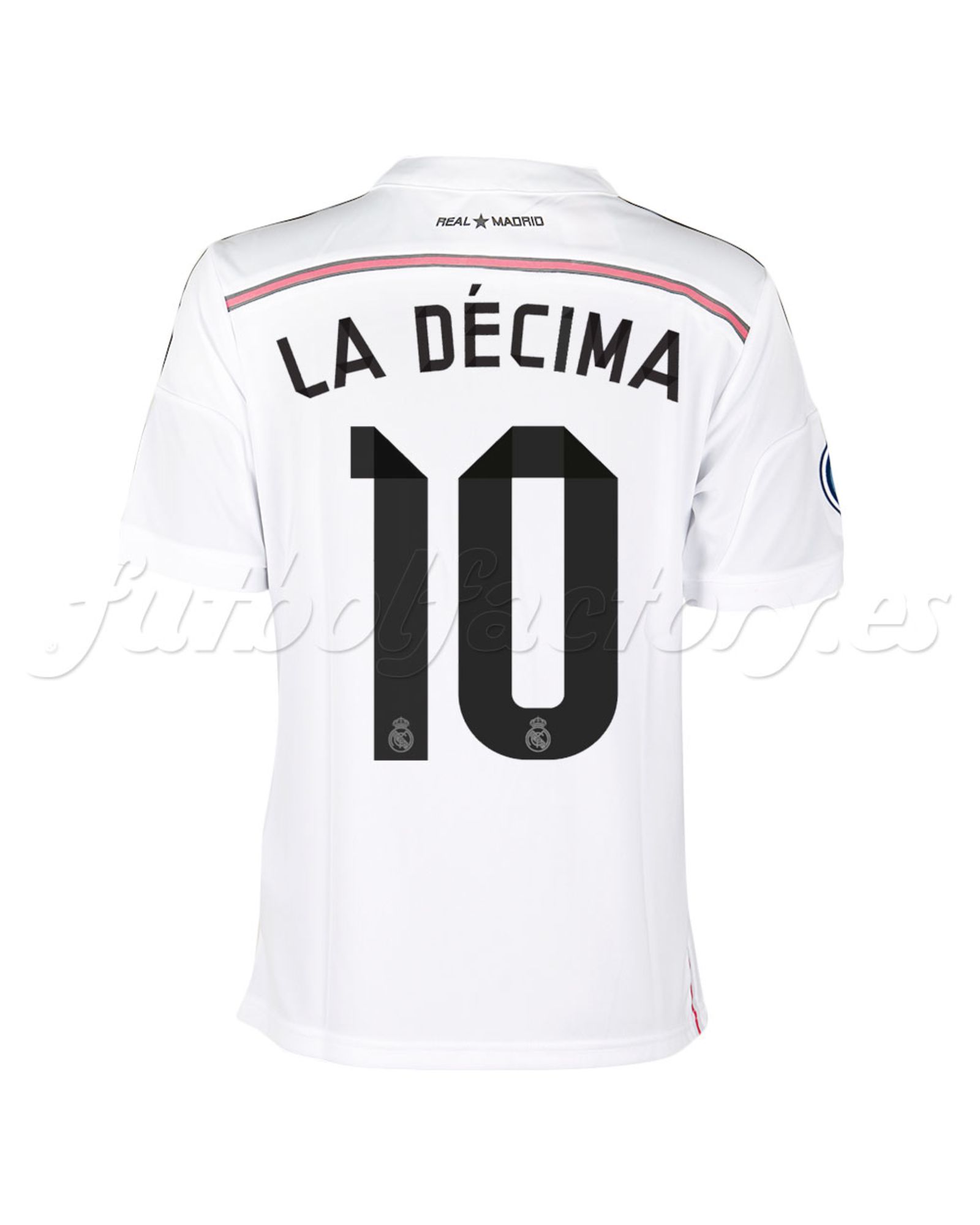 Camiseta Real Madrid Champions 1ª Junior La Décima 2014/2015 Blanco - Fútbol Factory