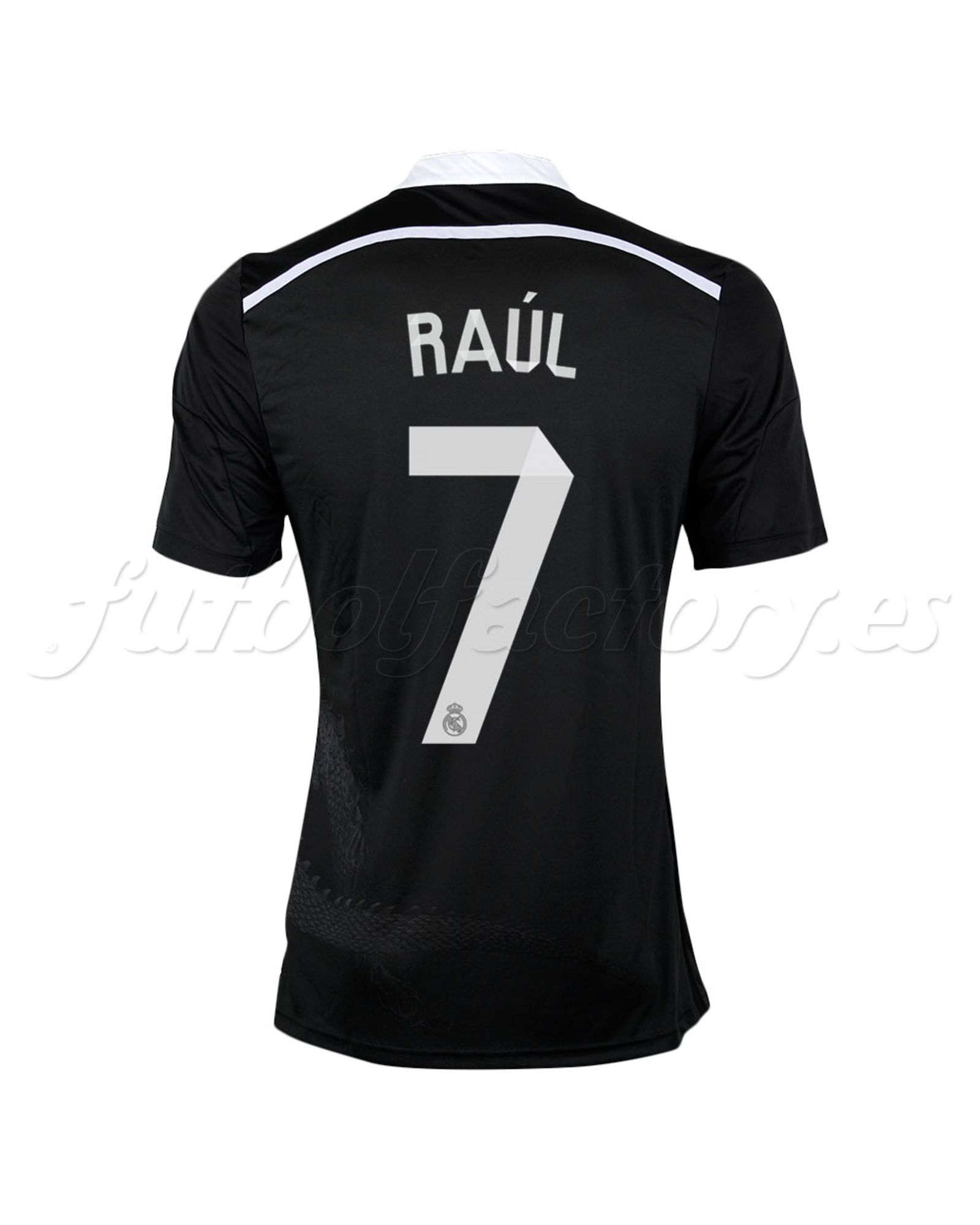 Camiseta Real Madrid 3ª Raúl Adizero 2014/2015 Negro - Fútbol Factory
