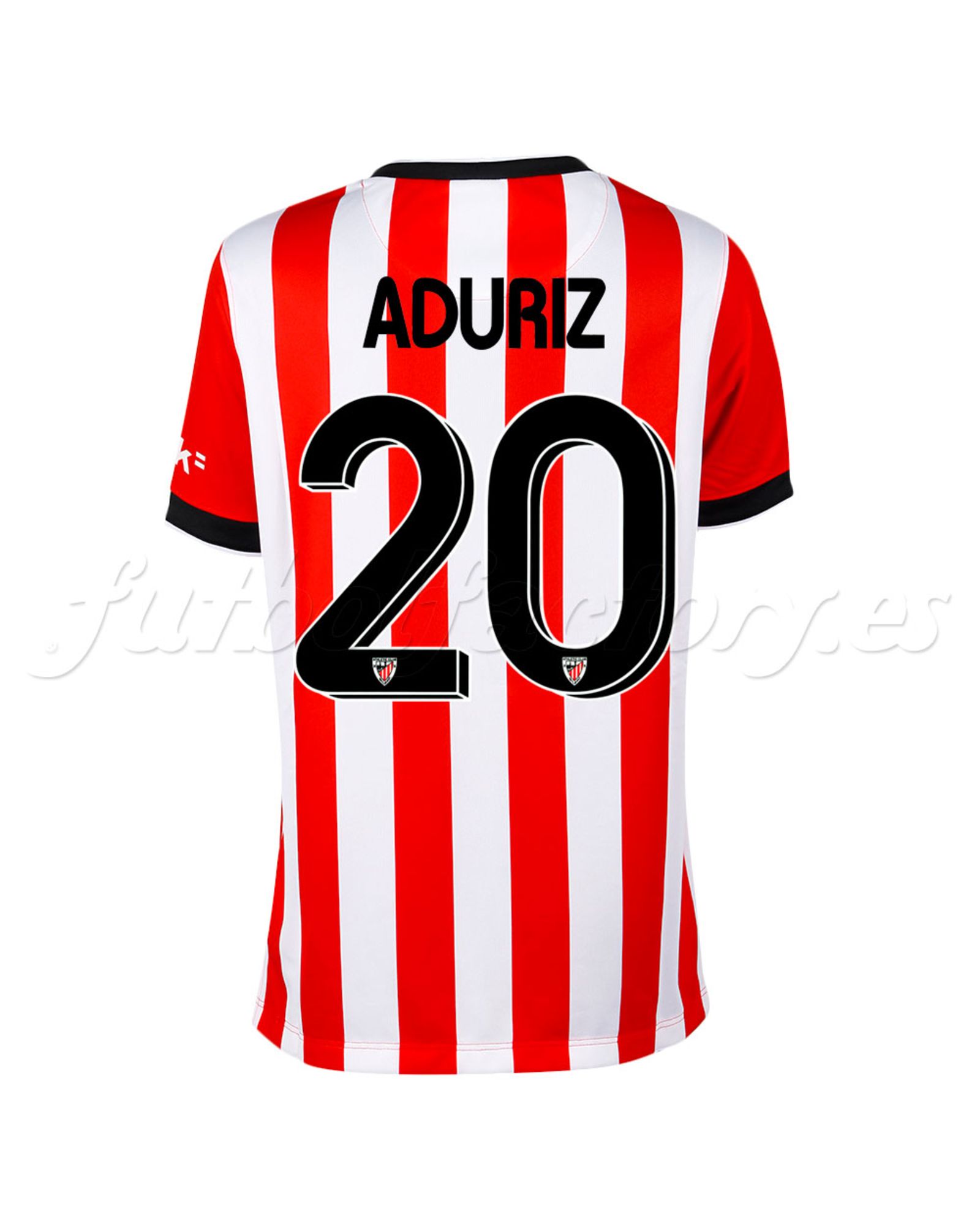 Camiseta Athletic Club Bilbao 1ª 2014/2015 Aduriz Junior Rojo Blanco - Fútbol Factory