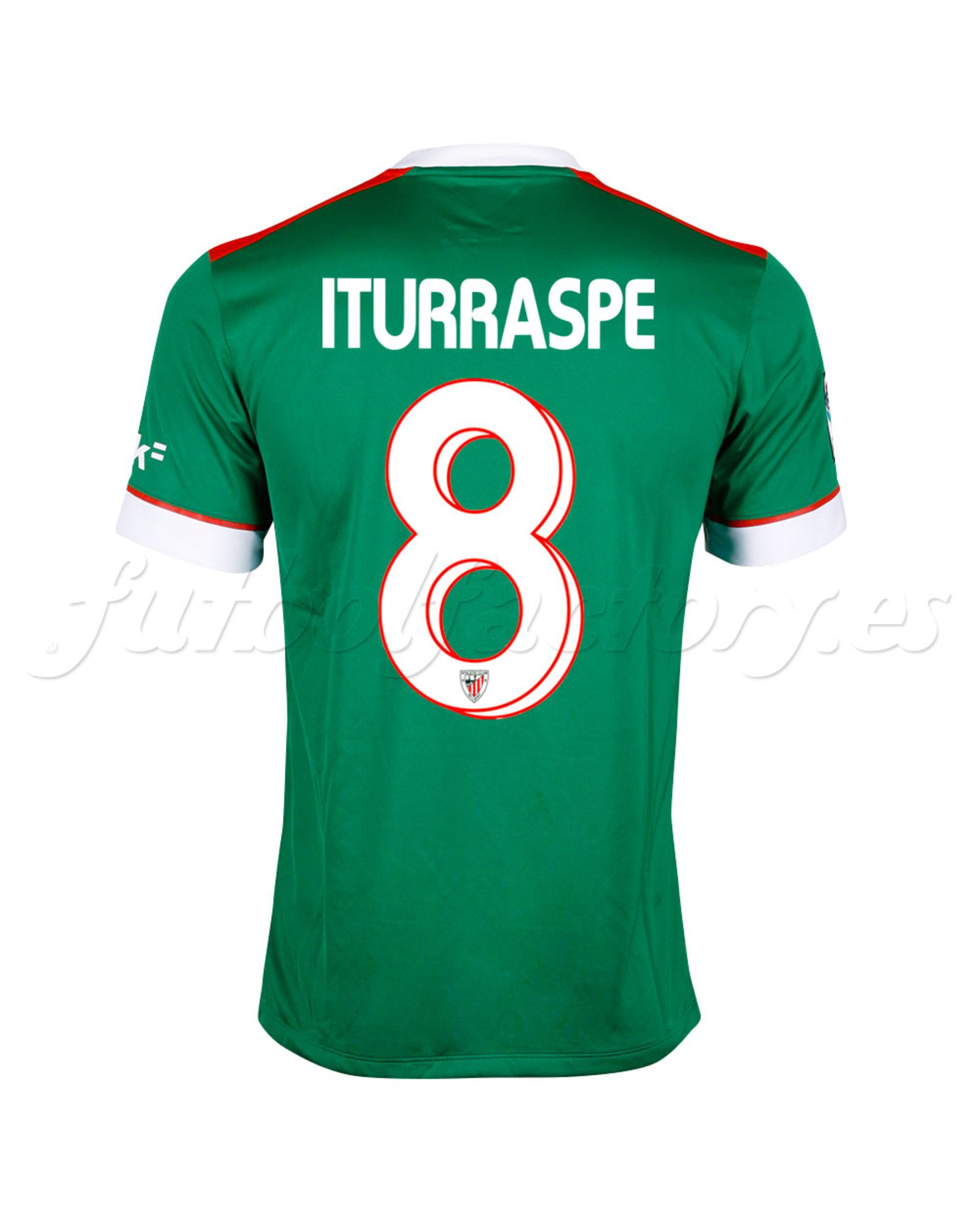 Camiseta Athletic Club Bilbao 2ª 2014/2015 Iturraspe Verde Blanco - Fútbol Factory