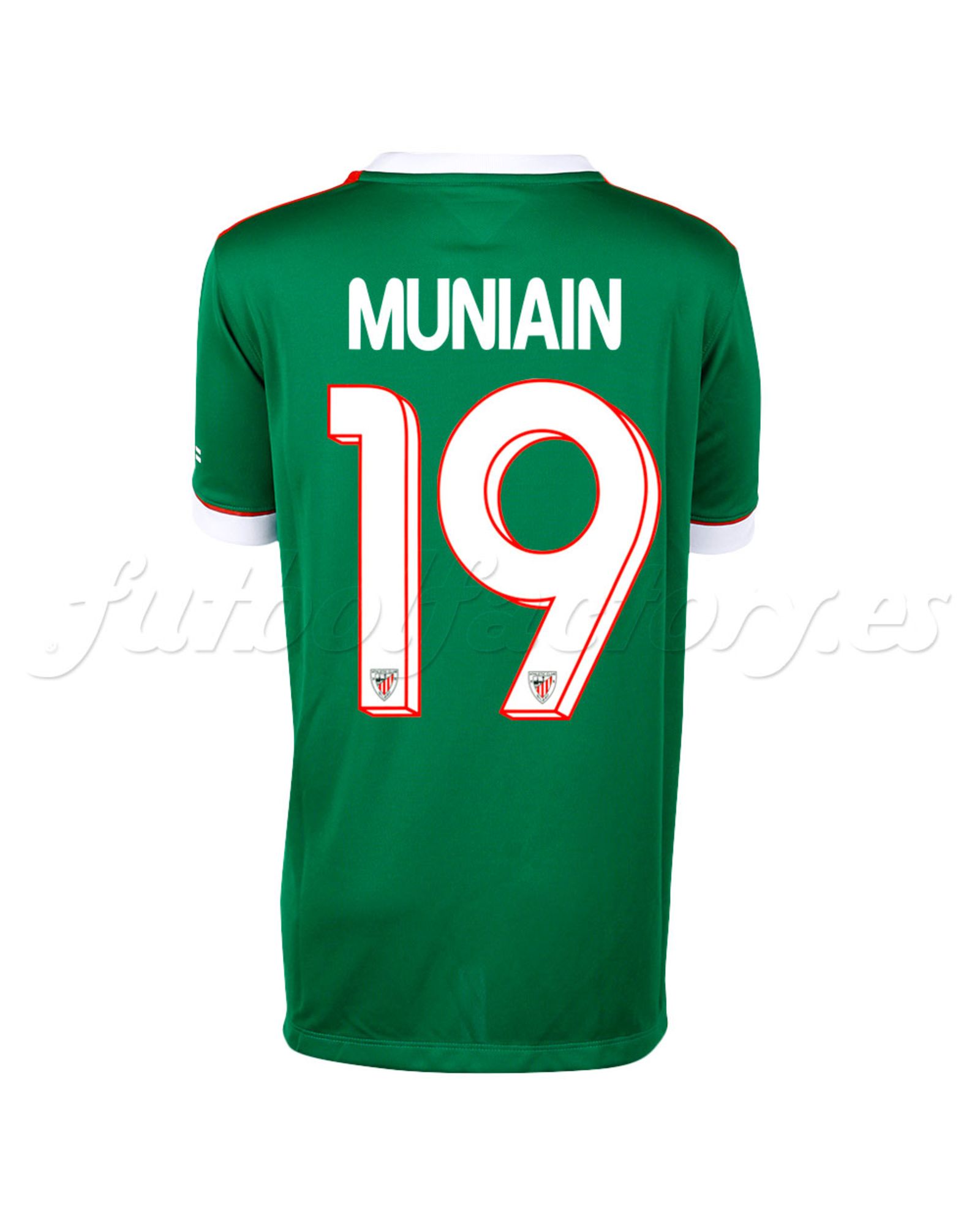 Camiseta Athletic Club Bilbao 2ª 2014/2015 Muniain Junior Verde Blanco