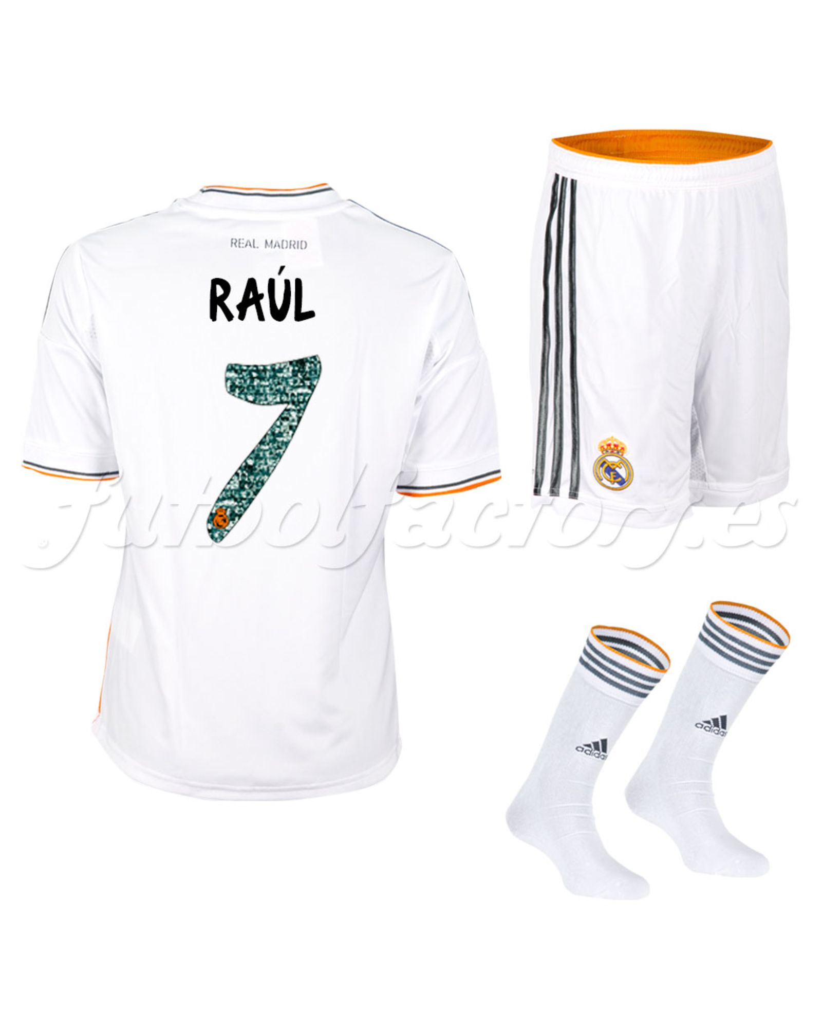 Equipación Real Madrid 1ª Raúl Homenaje 2013/2014 - Fútbol Factory