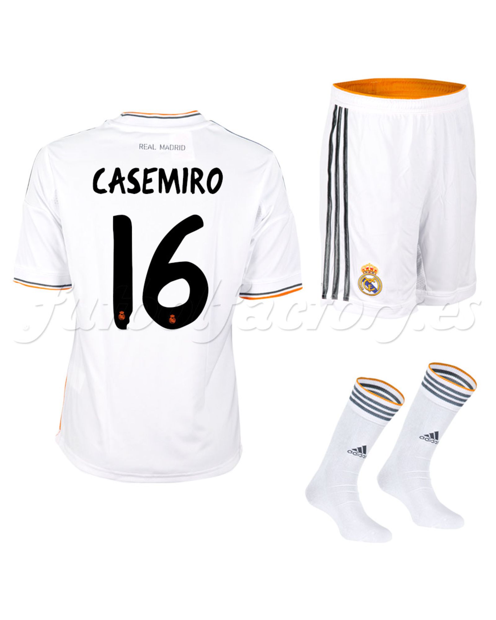 Equipación Real Madrid 1ª Casemiro 2013/2014 - Fútbol Factory