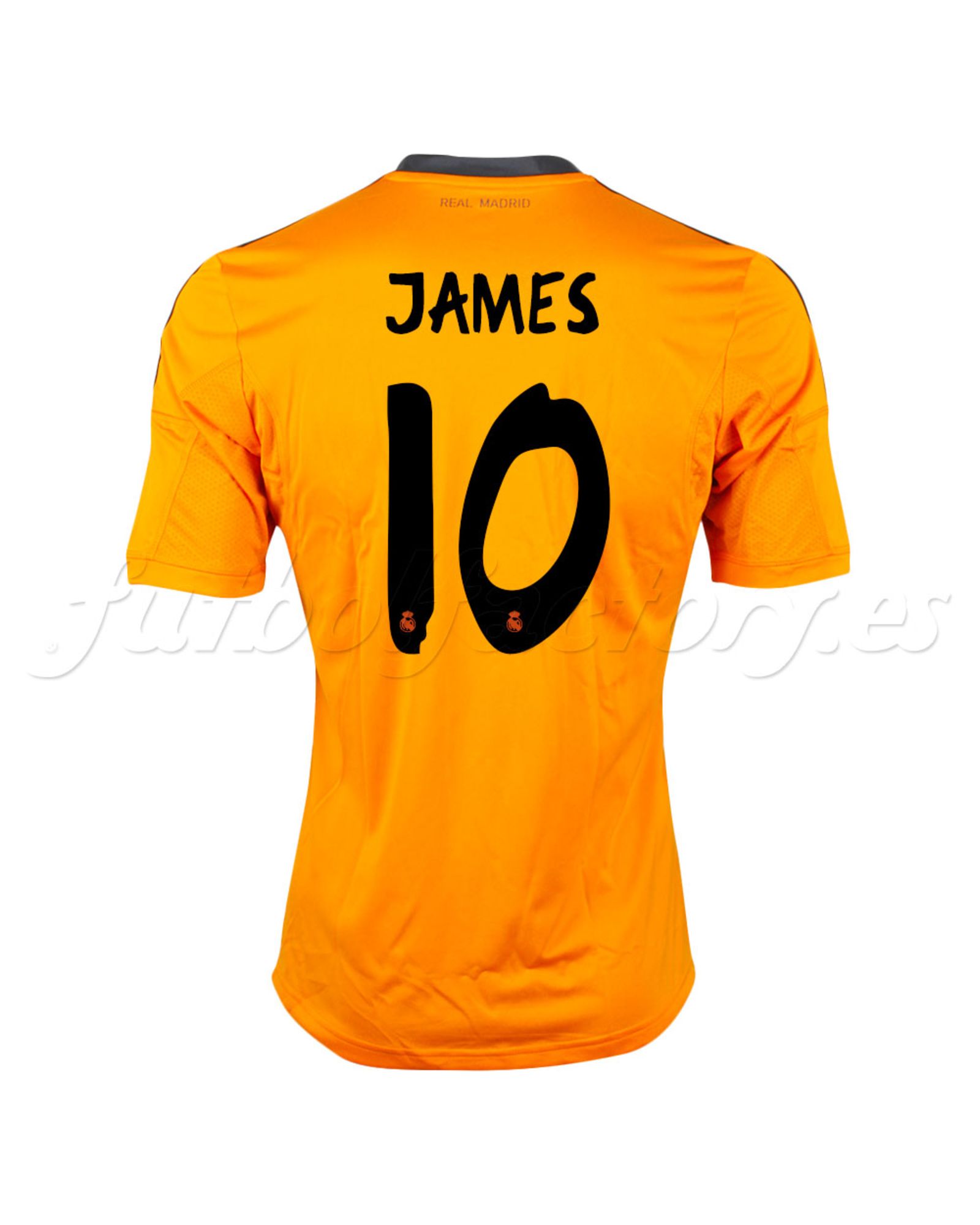 Camiseta Real Madrid James 3ª 2013/2014 Naranja - Fútbol Factory