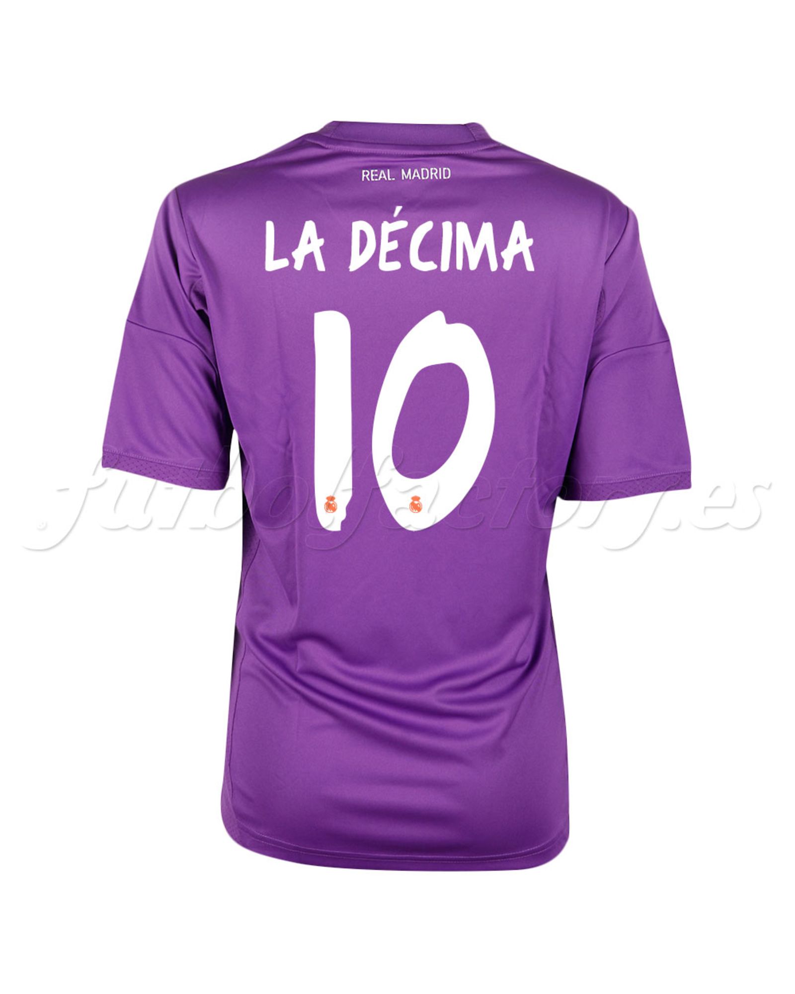 Camiseta Real Madrid 1ª Portero 2013/2014 Junior UCL La Decima Morado - Fútbol Factory