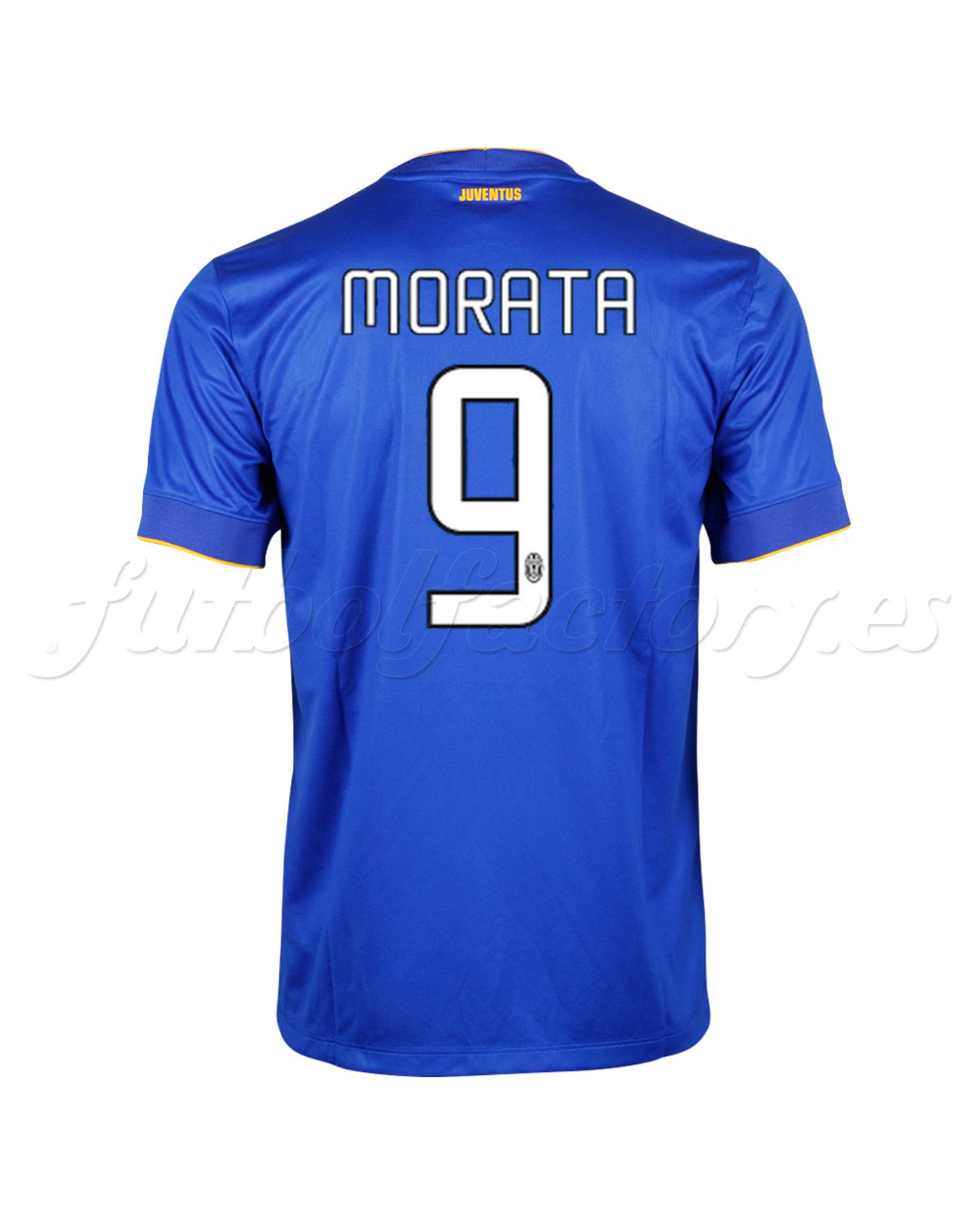 Camiseta Juventus 2ª Morata 2014/2015 Azul - Fútbol Factory