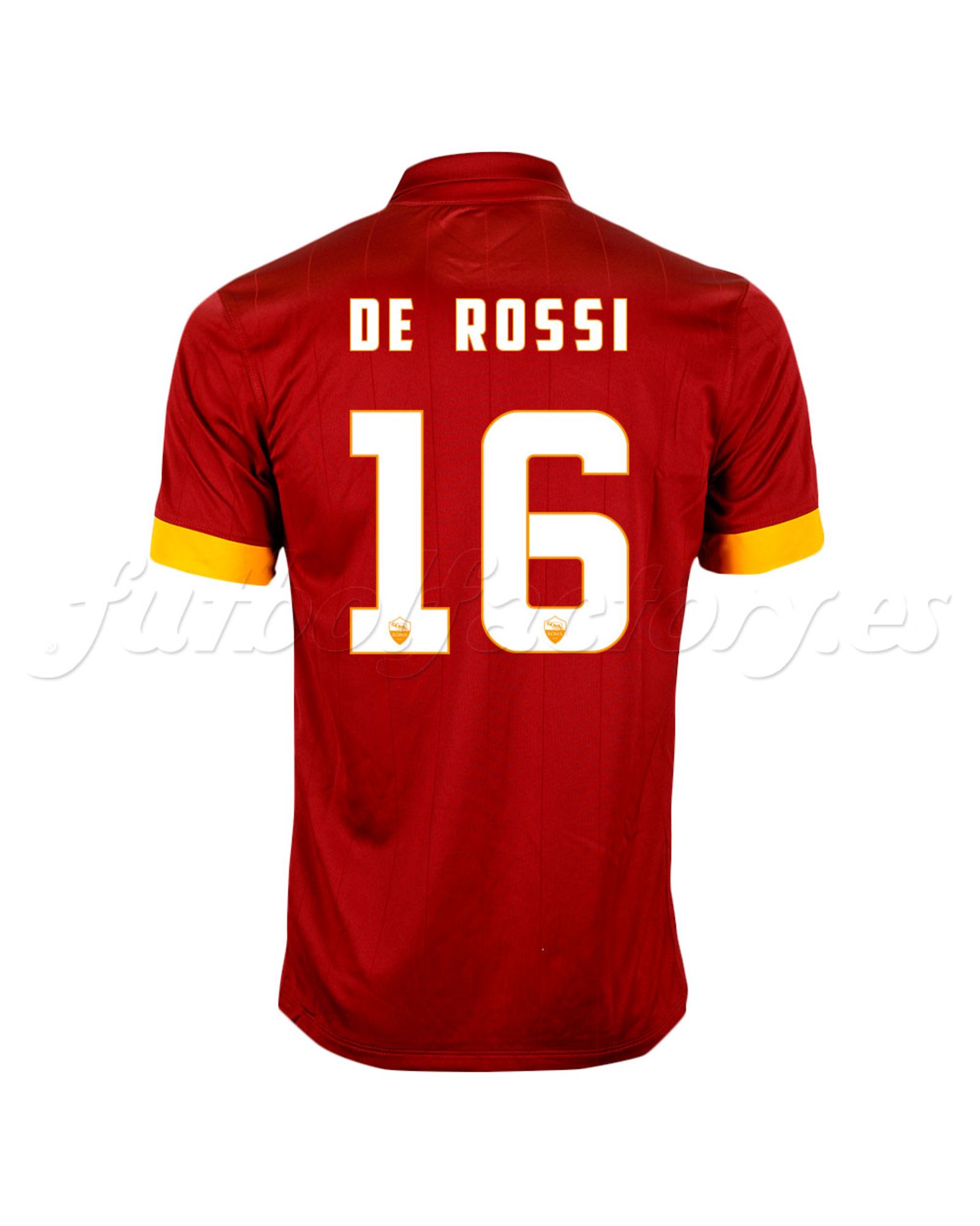 Camiseta AS Roma 1ª De Rossi 2014/2015  Granate - Fútbol Factory