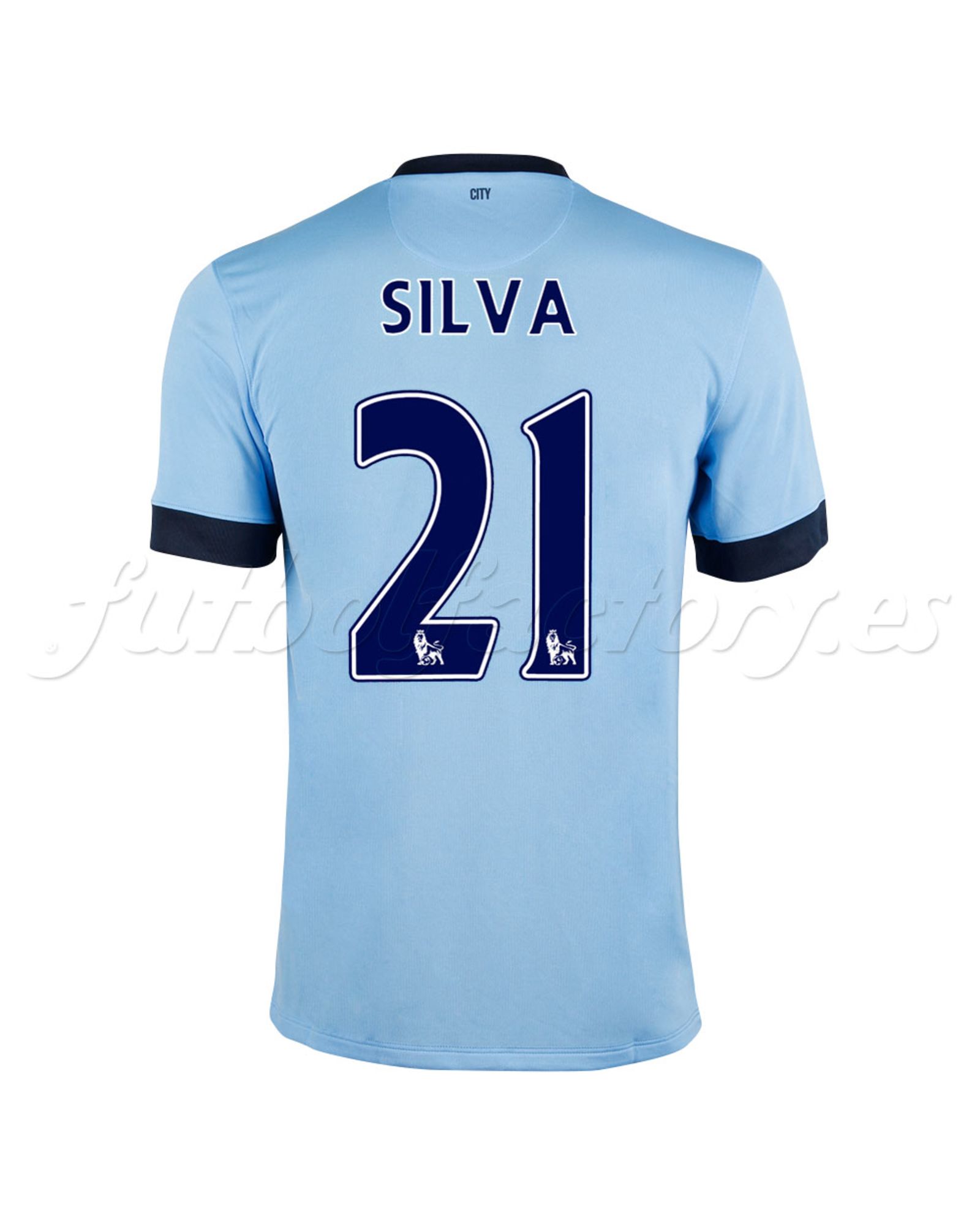 Camiseta Manchester City 1ª Silva 2014/2015 - Fútbol Factory