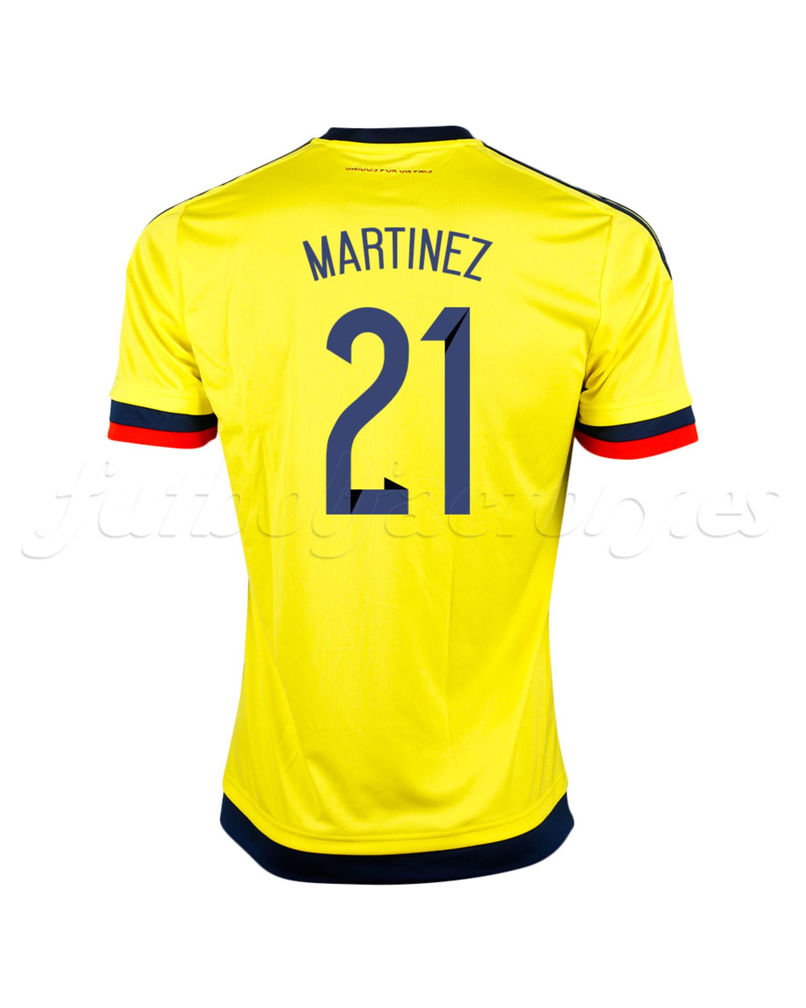 Camiseta 1ª Colombia 2014/2015 Martinez Amarillo - Fútbol Factory