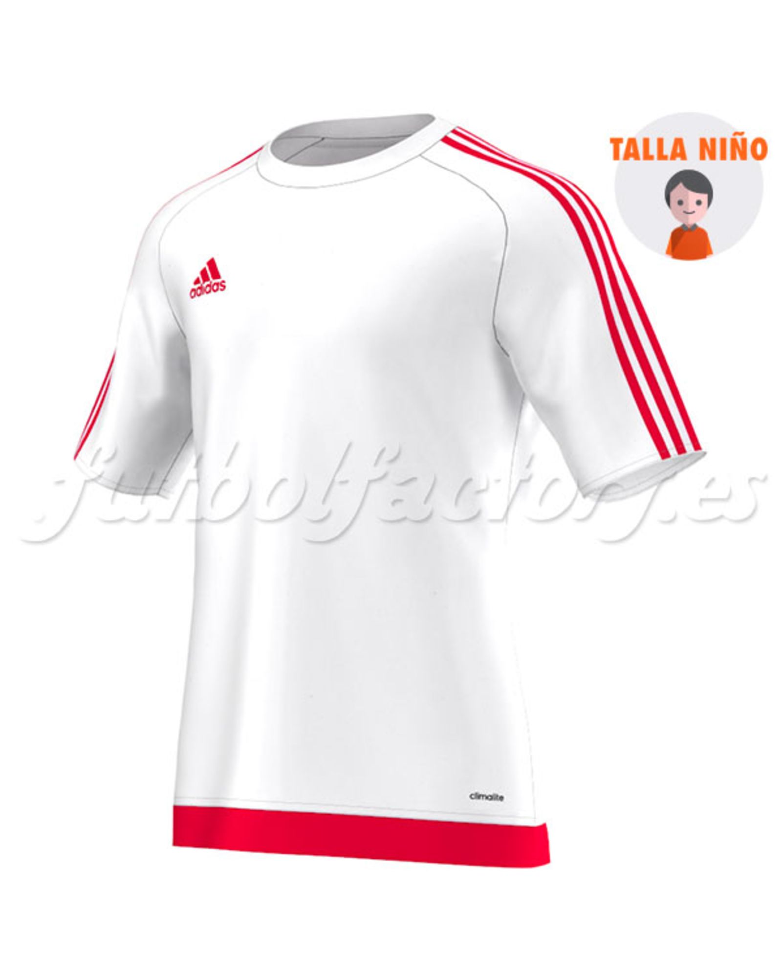 Camiseta Estro 15 Junior blanco - Fútbol Factory