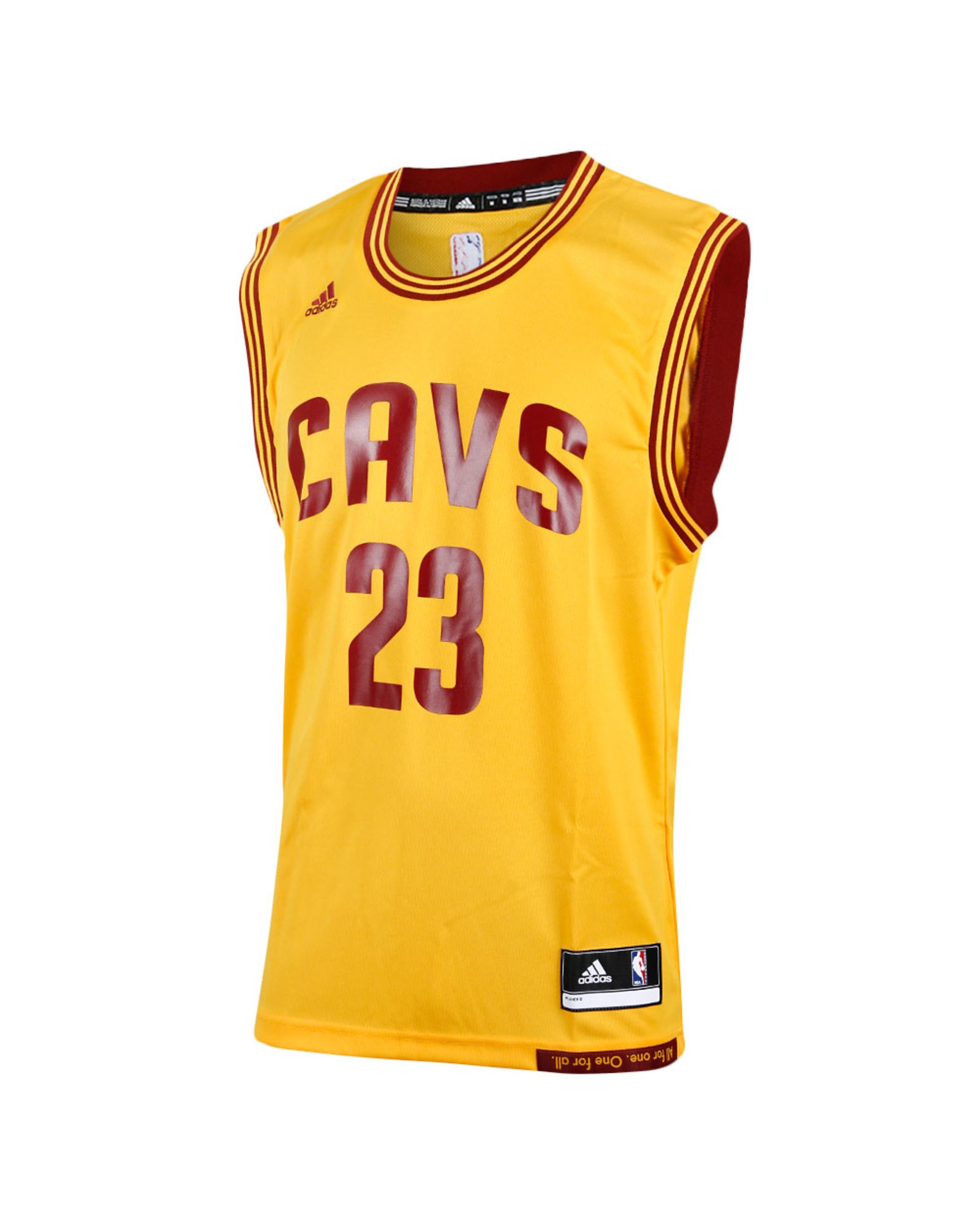 Camiseta 2ª NBA Cleveland James Amarillo - Fútbol Factory