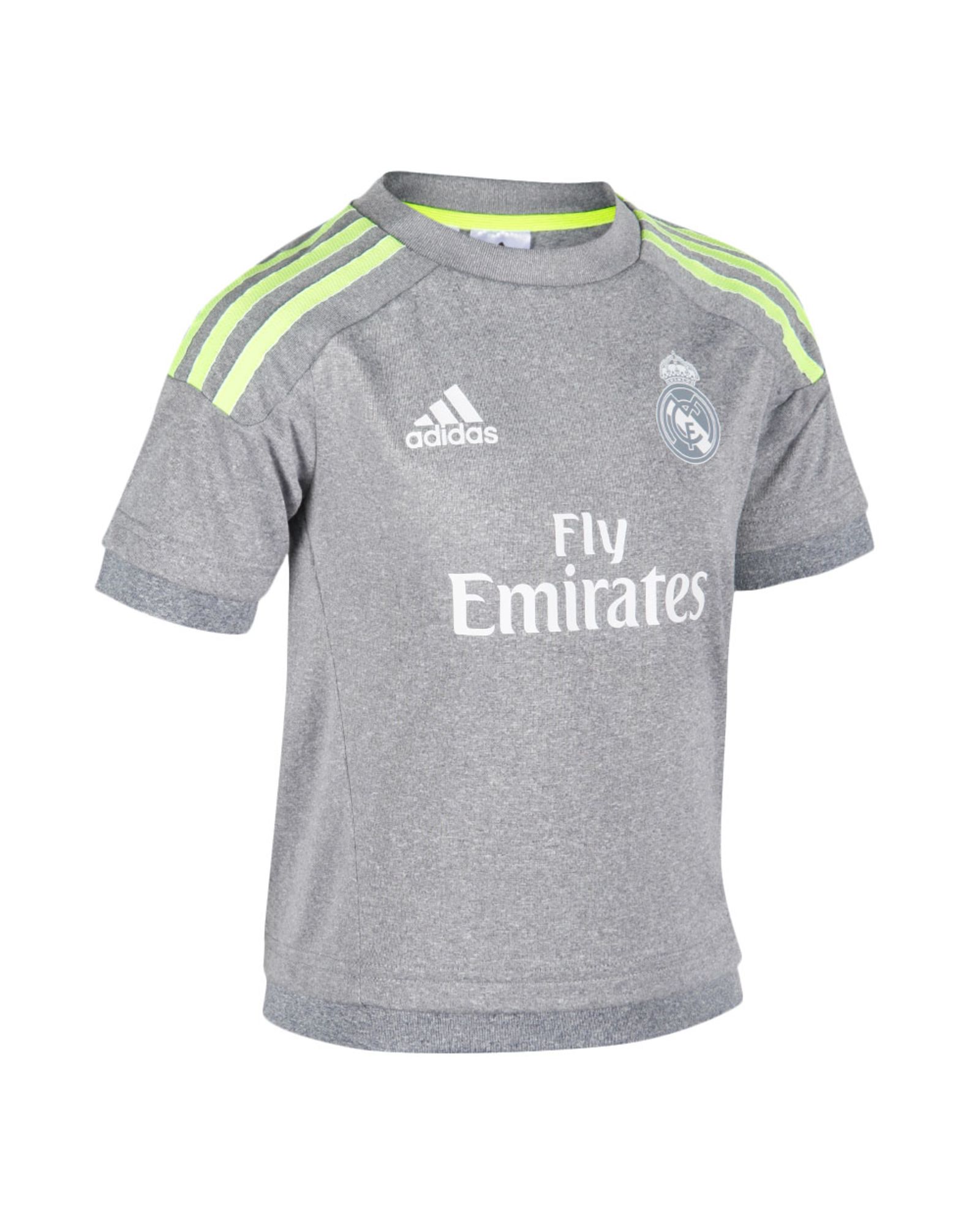 Conjunto 2ª Real Madrid 2015/2016 Junior Gris - Fútbol Factory