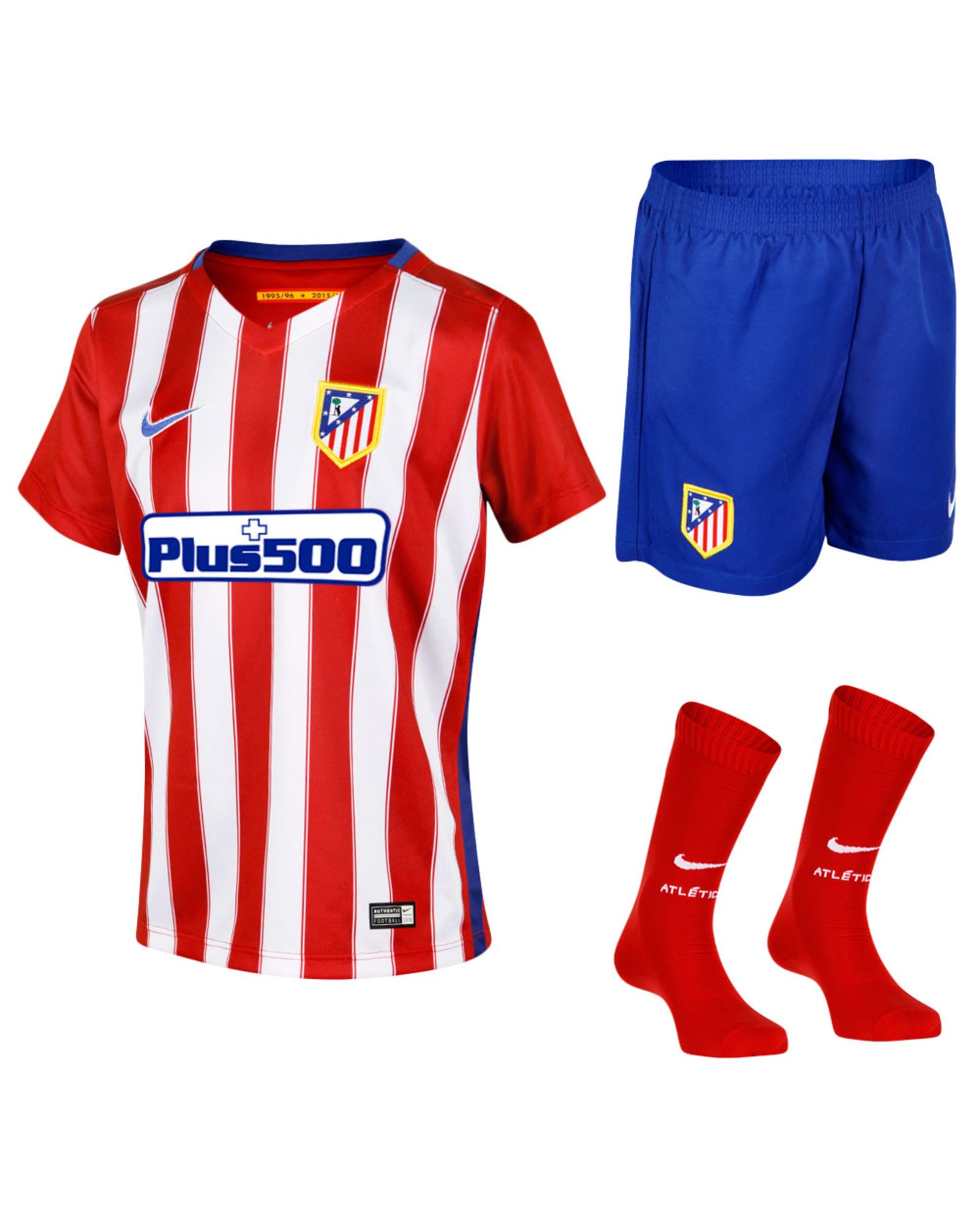 Conjunto 1ª Atlético de Madrid 2015/2016 Junior - Fútbol Factory