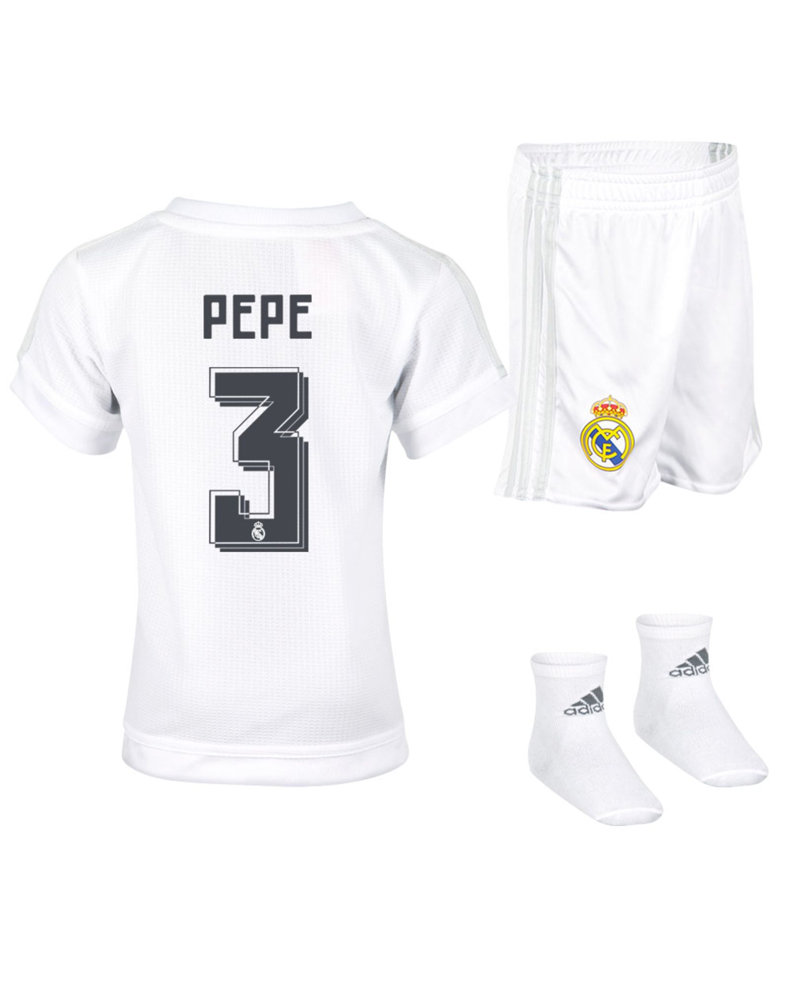 Conjunto 1ª Real Madrid 2015/2016 Pepe Bebé - Fútbol Factory