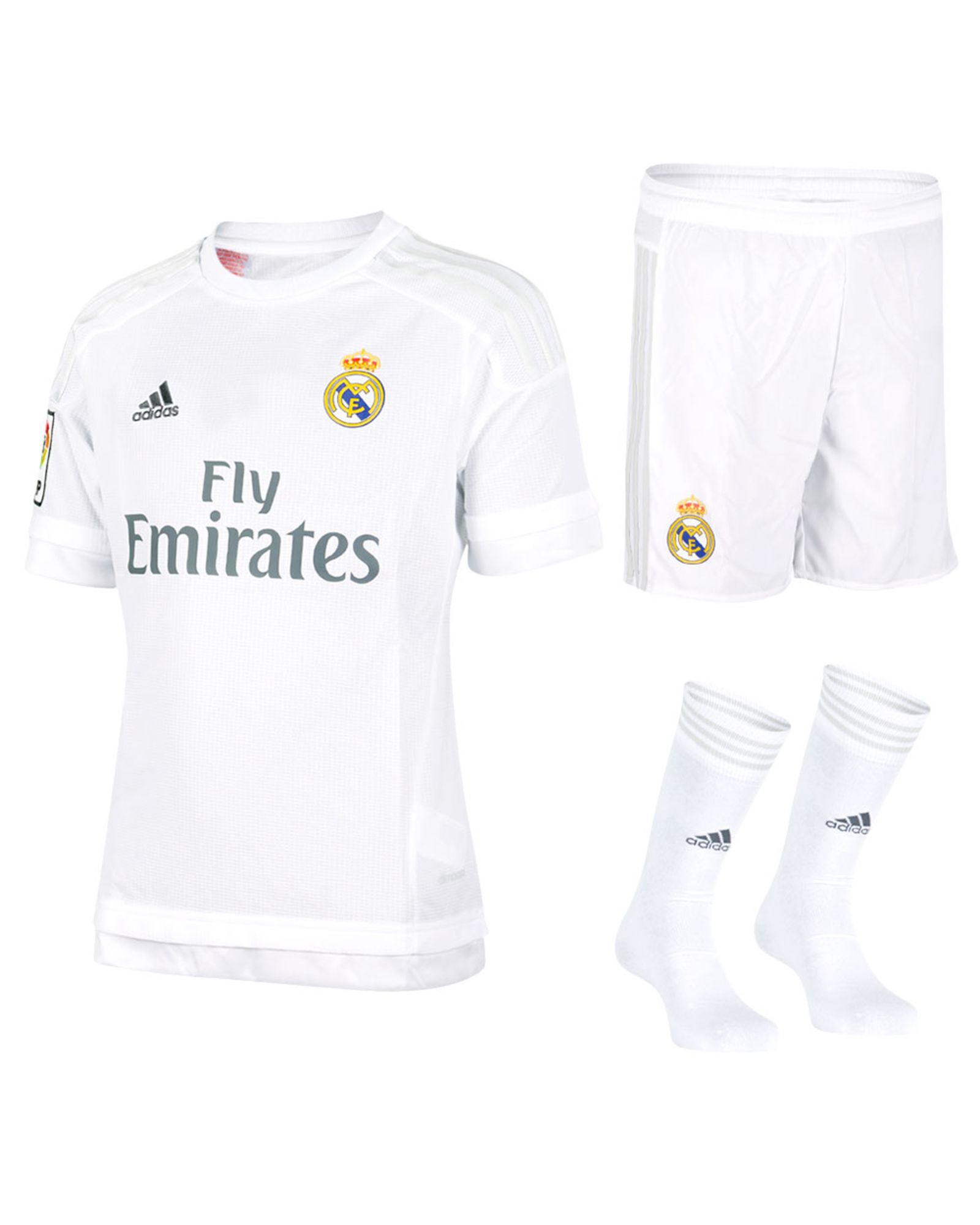 Conjunto 1ª Real Madrid 2015/2016 Junior - Fútbol Factory