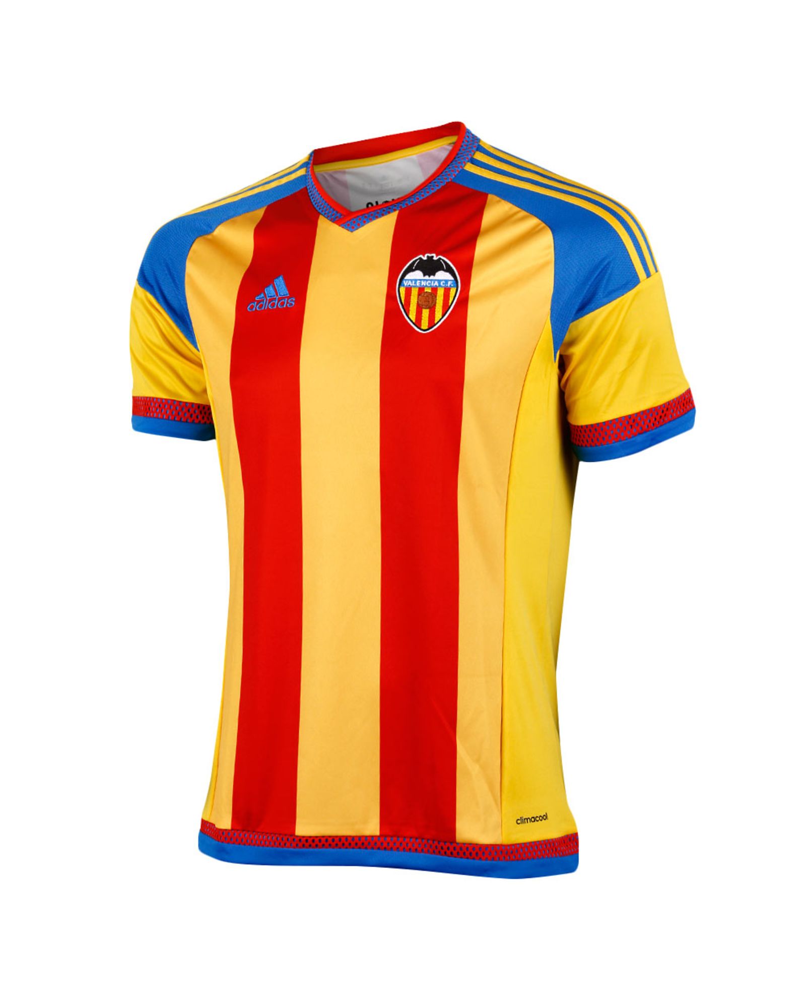 Camiseta 2ª Valencia FC 2015/2016 Rojo Amarillo - Fútbol Factory