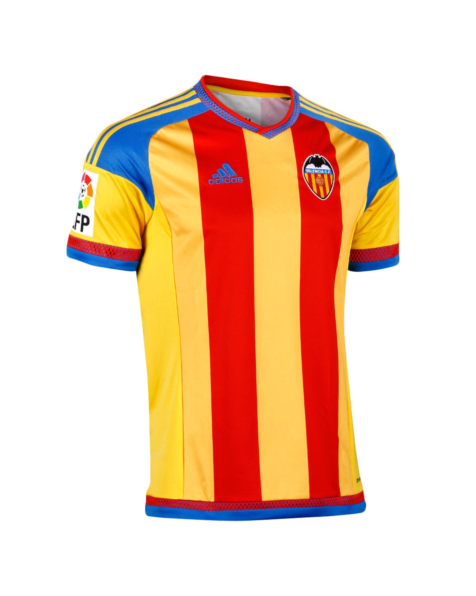 Camiseta 2ª Valencia FC 2015/2016 Rojo Amarillo - Fútbol Factory