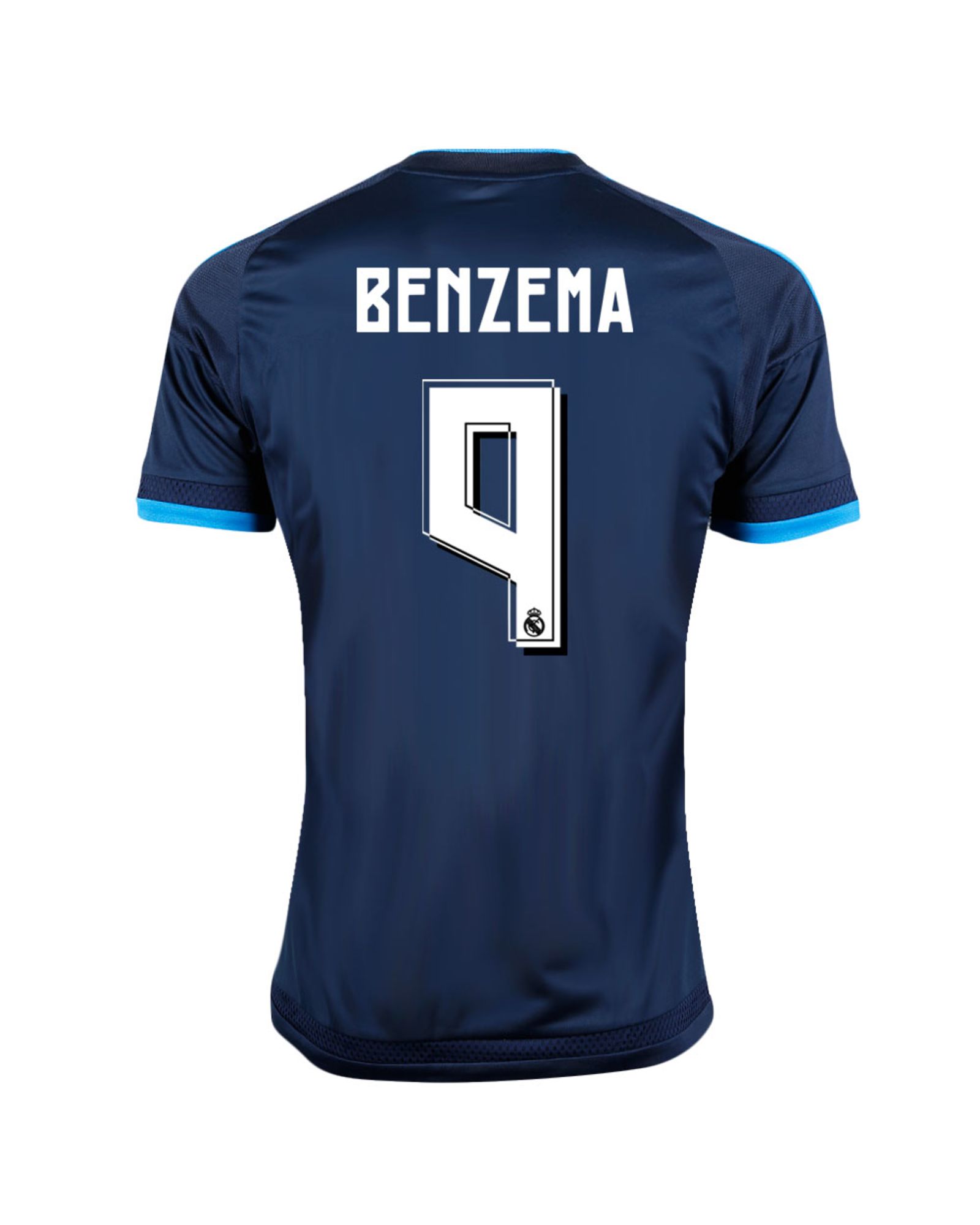 Camiseta 3ª Real Madrid 2015/2016 Benzema UCL Azul - Fútbol Factory