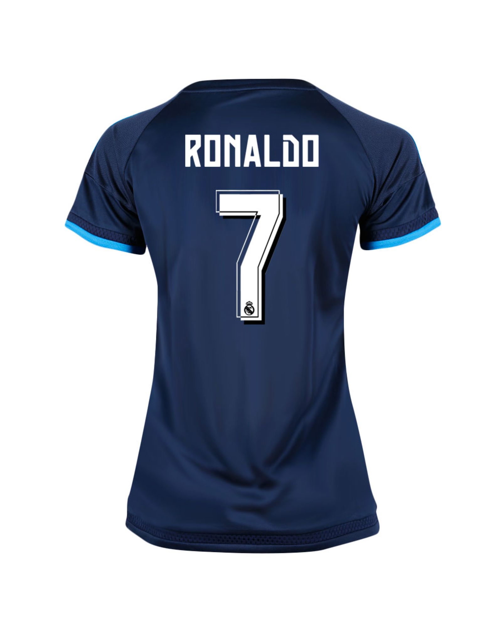 Camiseta 3ª Real Madrid 2015/2016 Ronaldo UCL Mujer Azul - Fútbol Factory