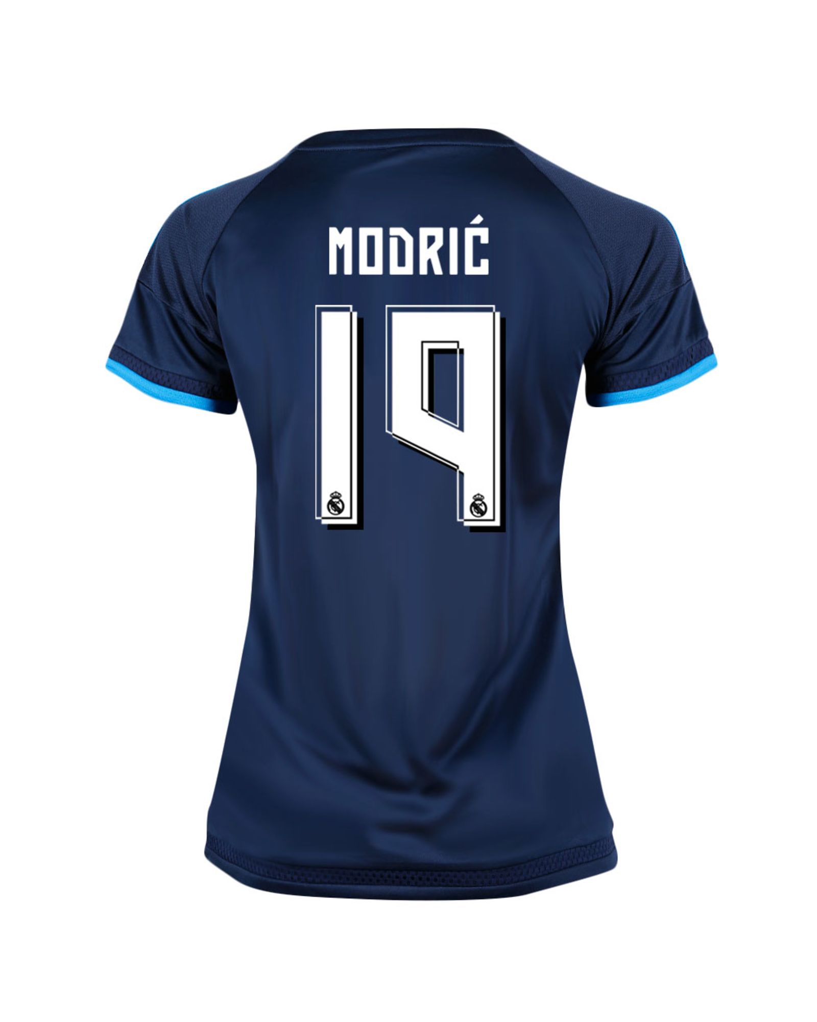 Camiseta 3ª Real Madrid 2015/2016 Modric UCL Mujer Azul - Fútbol Factory