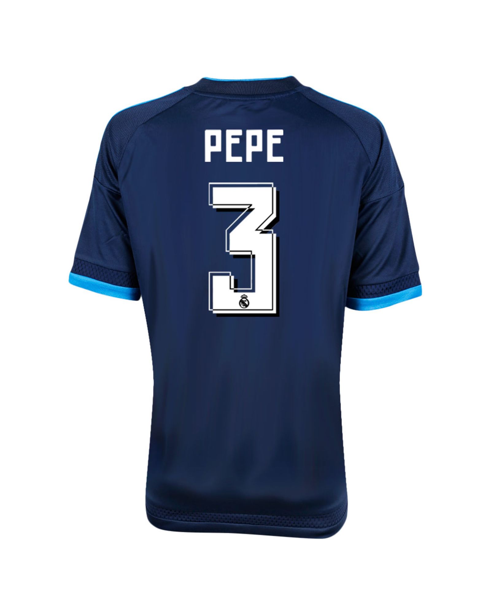 Camiseta 3ª Real Madrid 2015/2016 Pepe UCL Junior Azul - Fútbol Factory