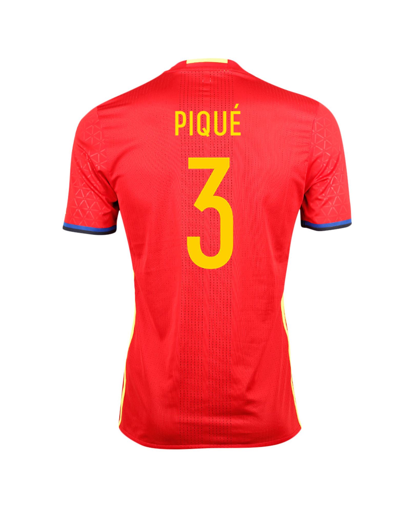 Camiseta 1ª España Eurocopa 2016 Authentique Piqué Rojo - Fútbol Factory