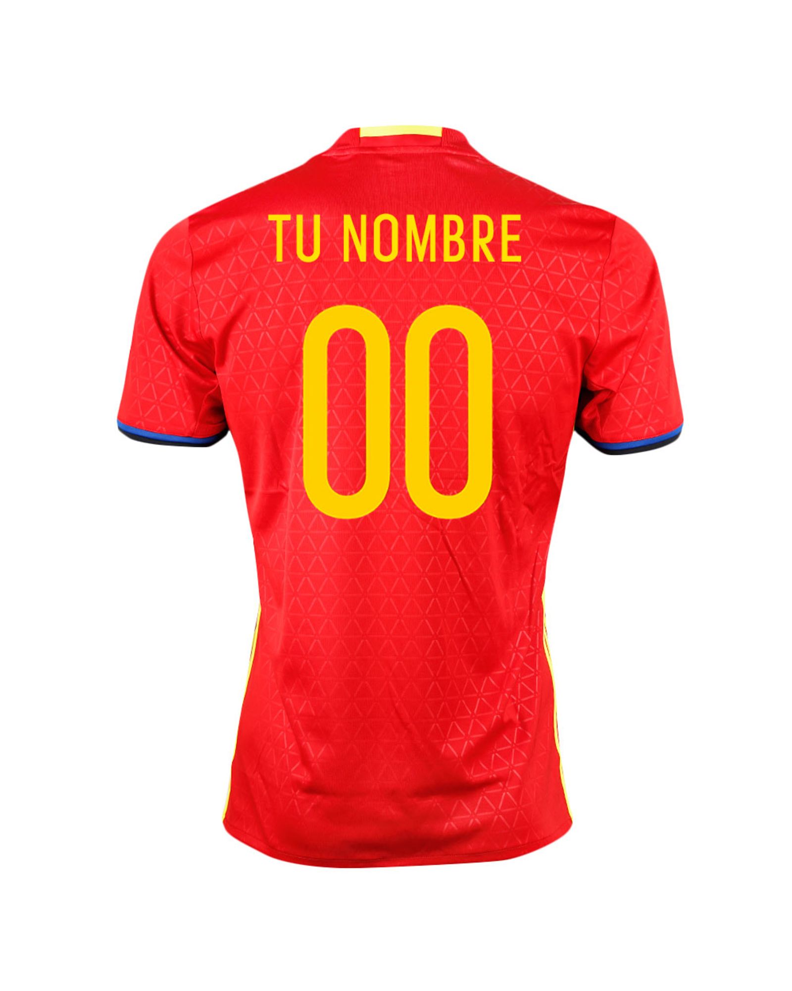 Camiseta 1ª España Eurocopa 2016 Personalizado Rojo - Fútbol Factory