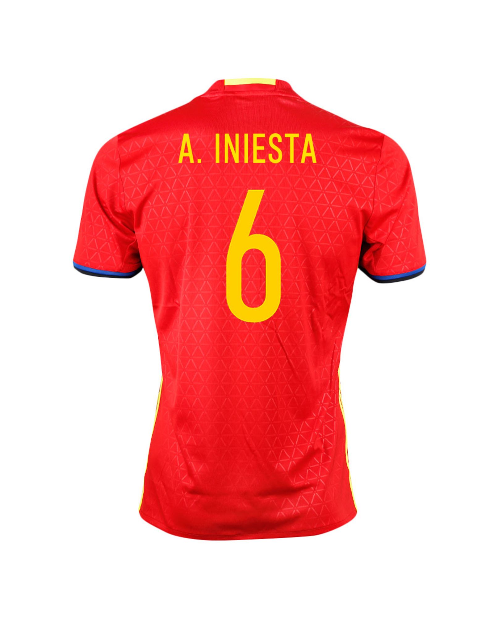 Camiseta 1ª España Eurocopa 2016 Iniesta Rojo - Fútbol Factory