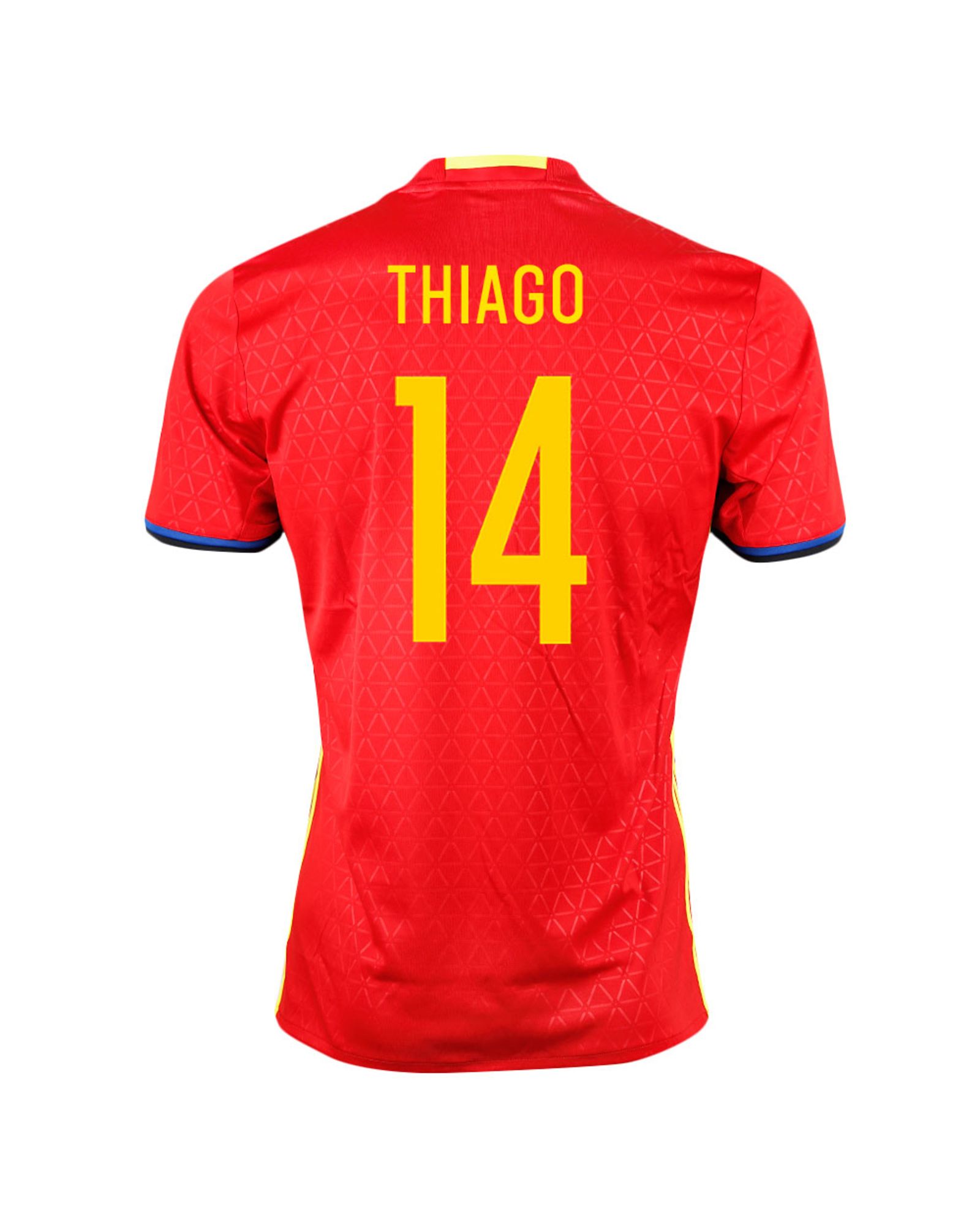 Camiseta 1ª España Eurocopa 2016 Thiago Rojo - Fútbol Factory