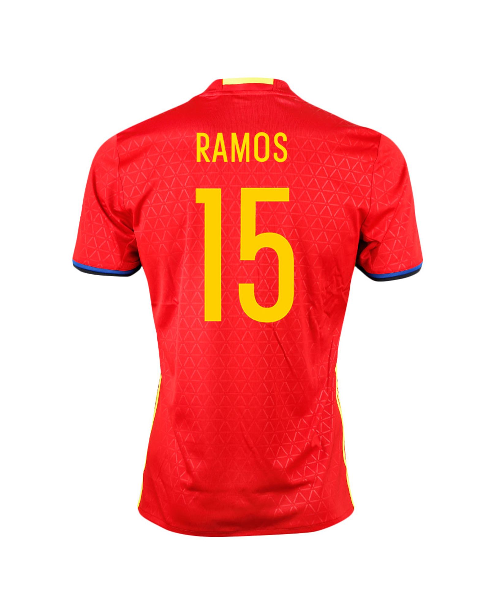 Camiseta 1ª España Eurocopa 2016 Ramos Rojo - Fútbol Factory