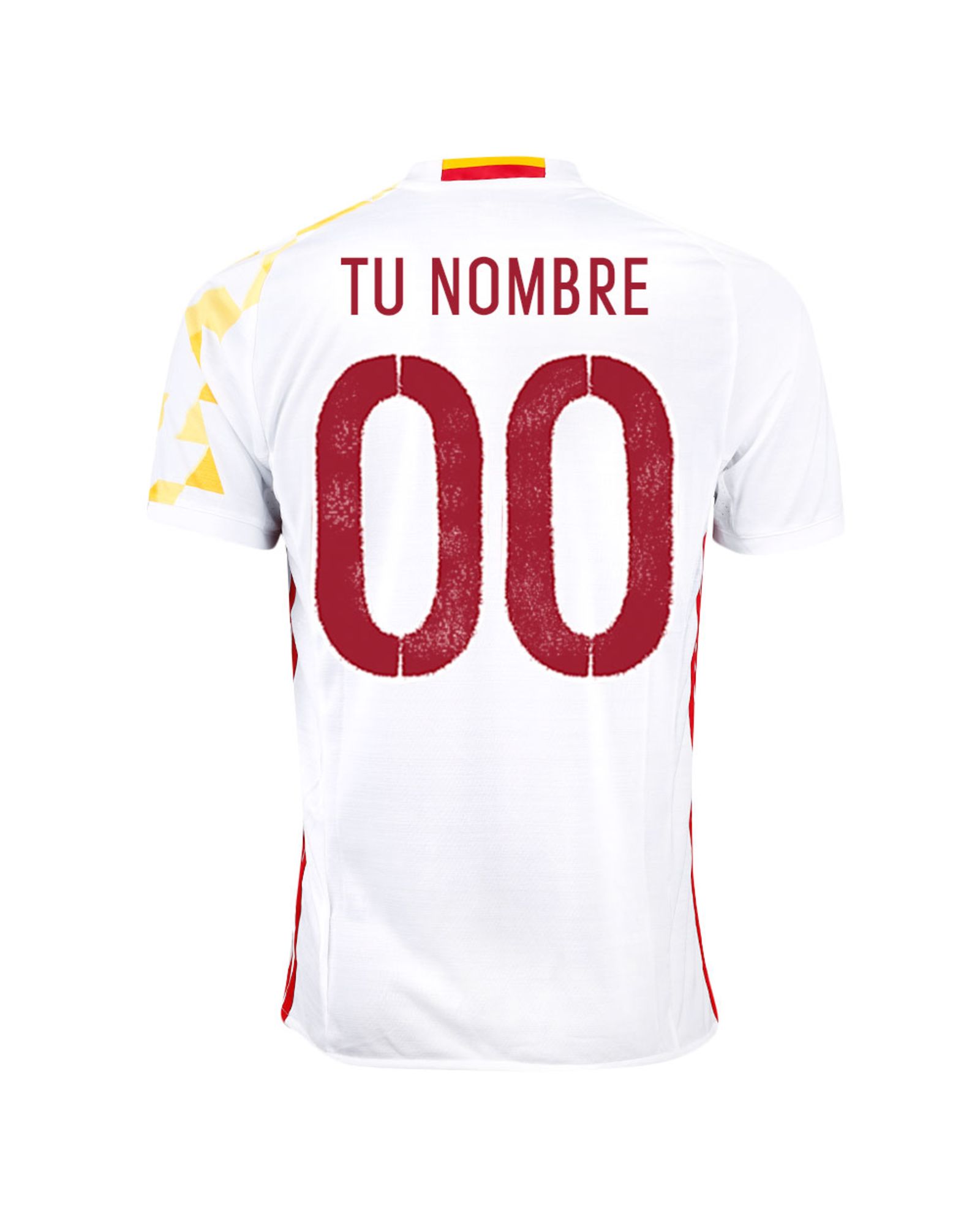 Camiseta 2ª España Eurocopa 2016 Personalizado Blanco - Fútbol Factory