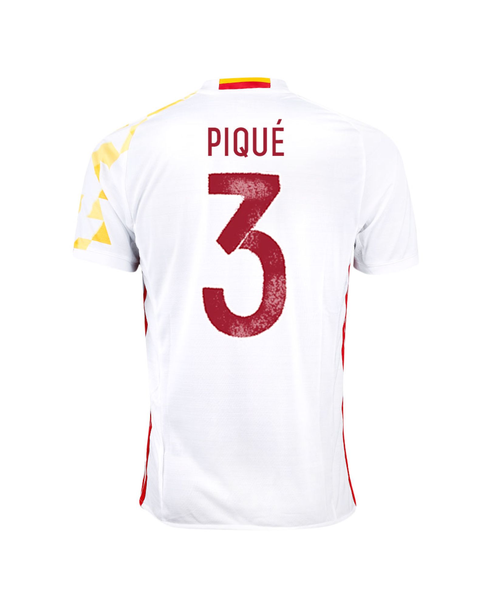 Camiseta 2ª España Eurocopa 2016 Piqué Blanco - Fútbol Factory