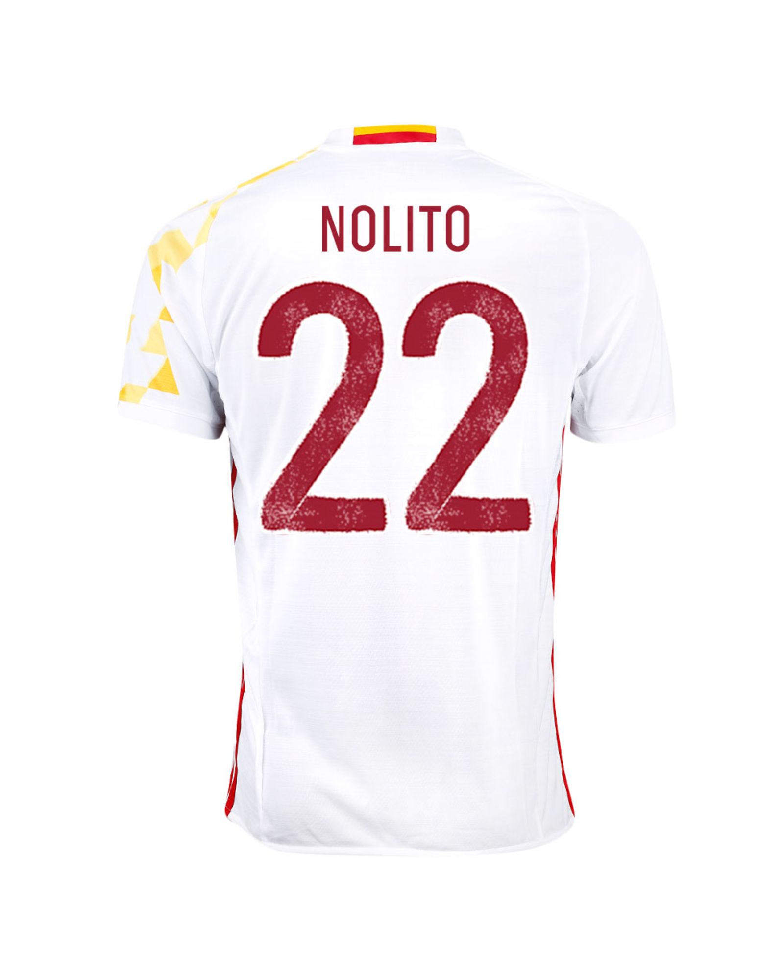 Camiseta 2ª España Eurocopa 2016 Nolito Blanco - Fútbol Factory