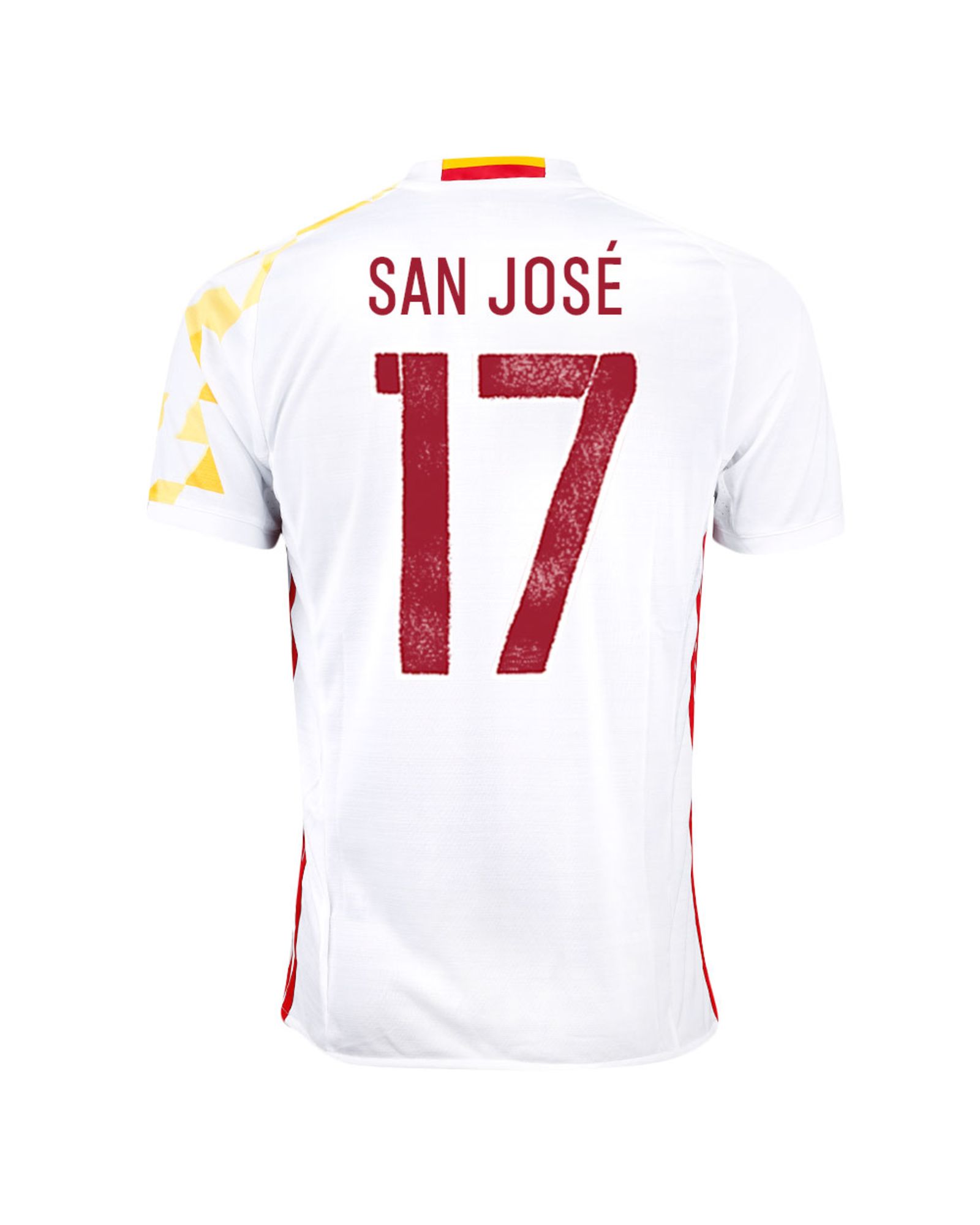 Camiseta 2ª España Eurocopa 2016 San José Blanco - Fútbol Factory