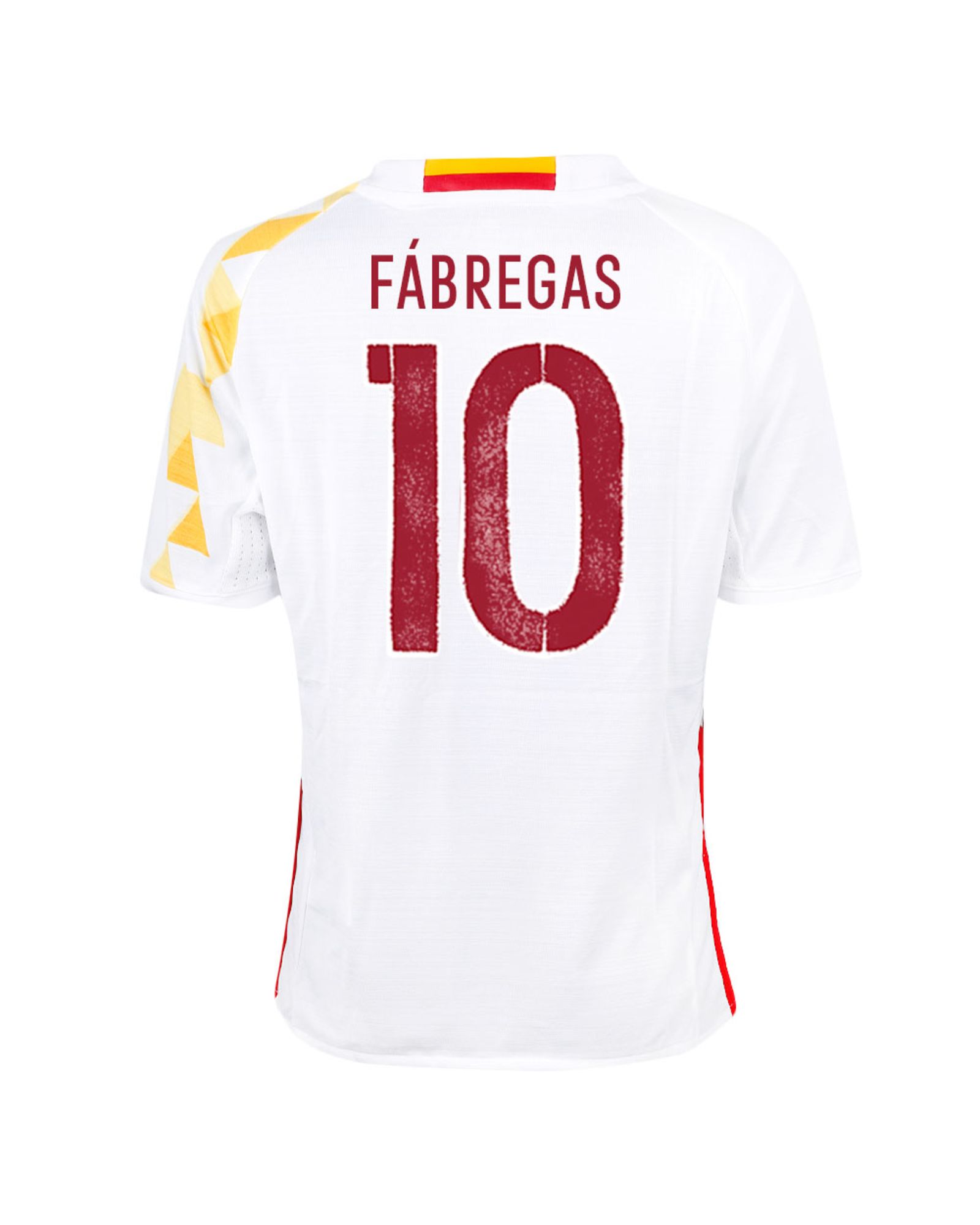 Camiseta 2ª España Eurocopa 2016 Fábregas Junior Blanco - Fútbol Factory