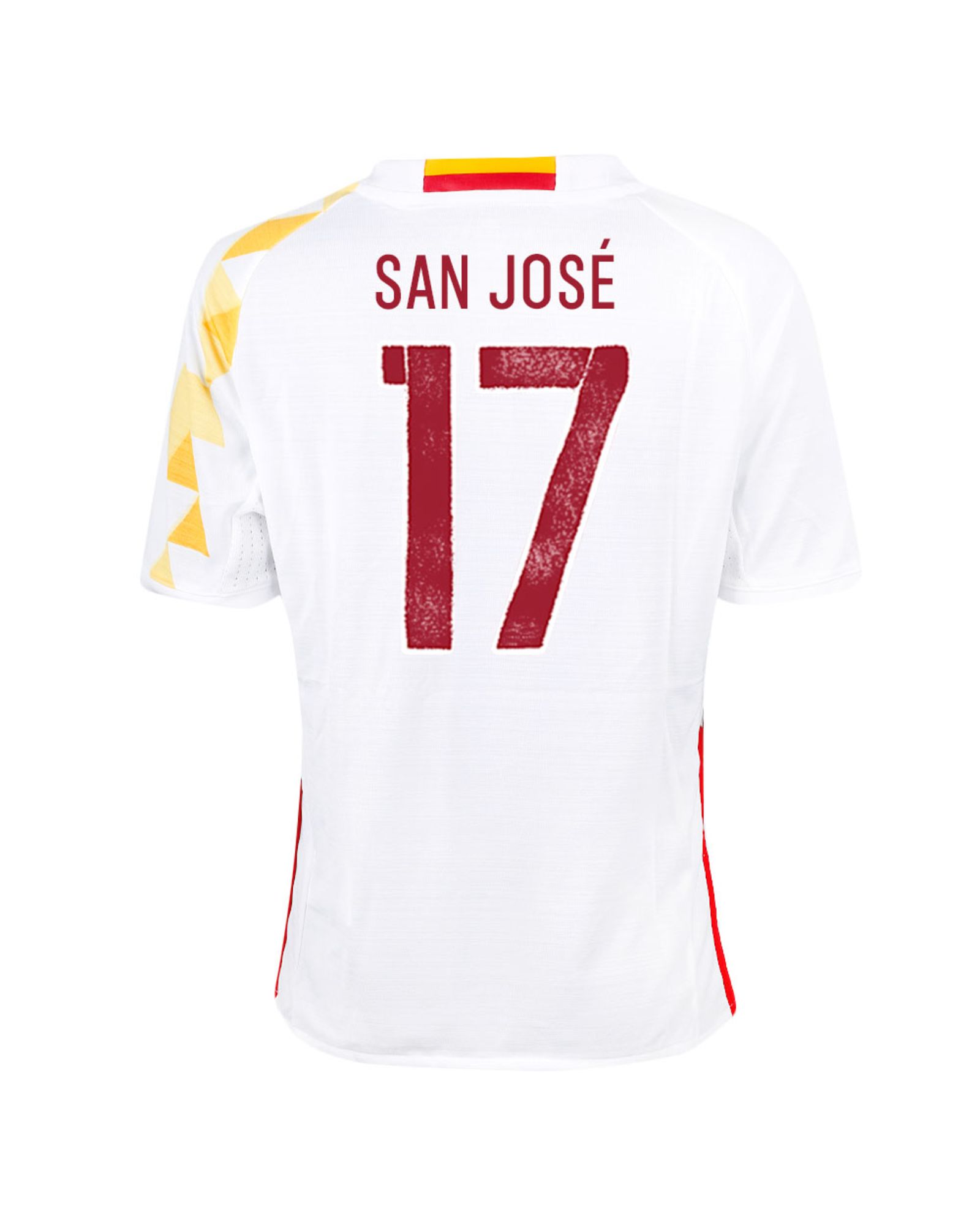 Camiseta 2ª España Eurocopa 2016 San José Junior Blanco - Fútbol Factory