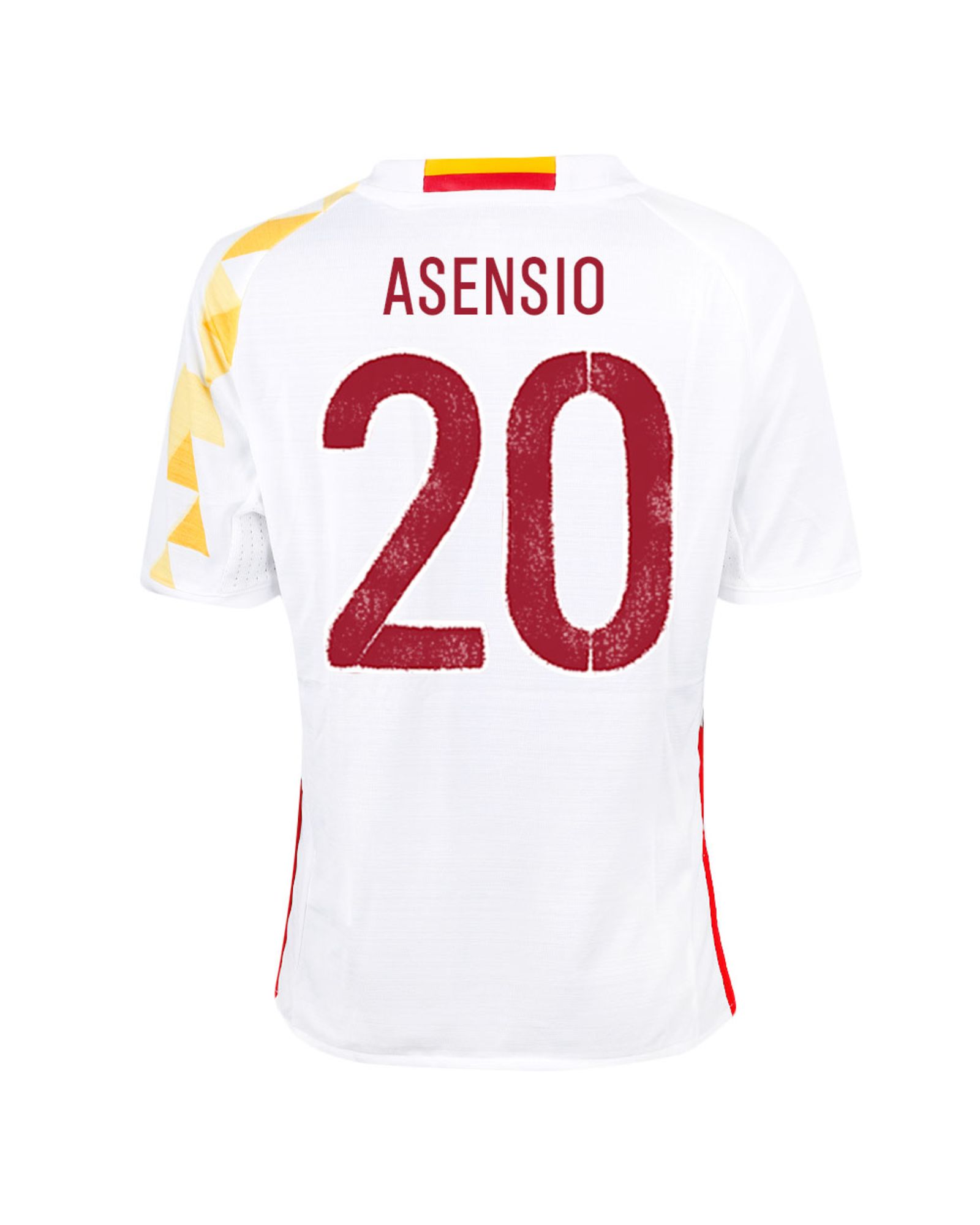 Camiseta 2ª España Eurocopa 2016 Asensio Junior Blanco - Fútbol Factory