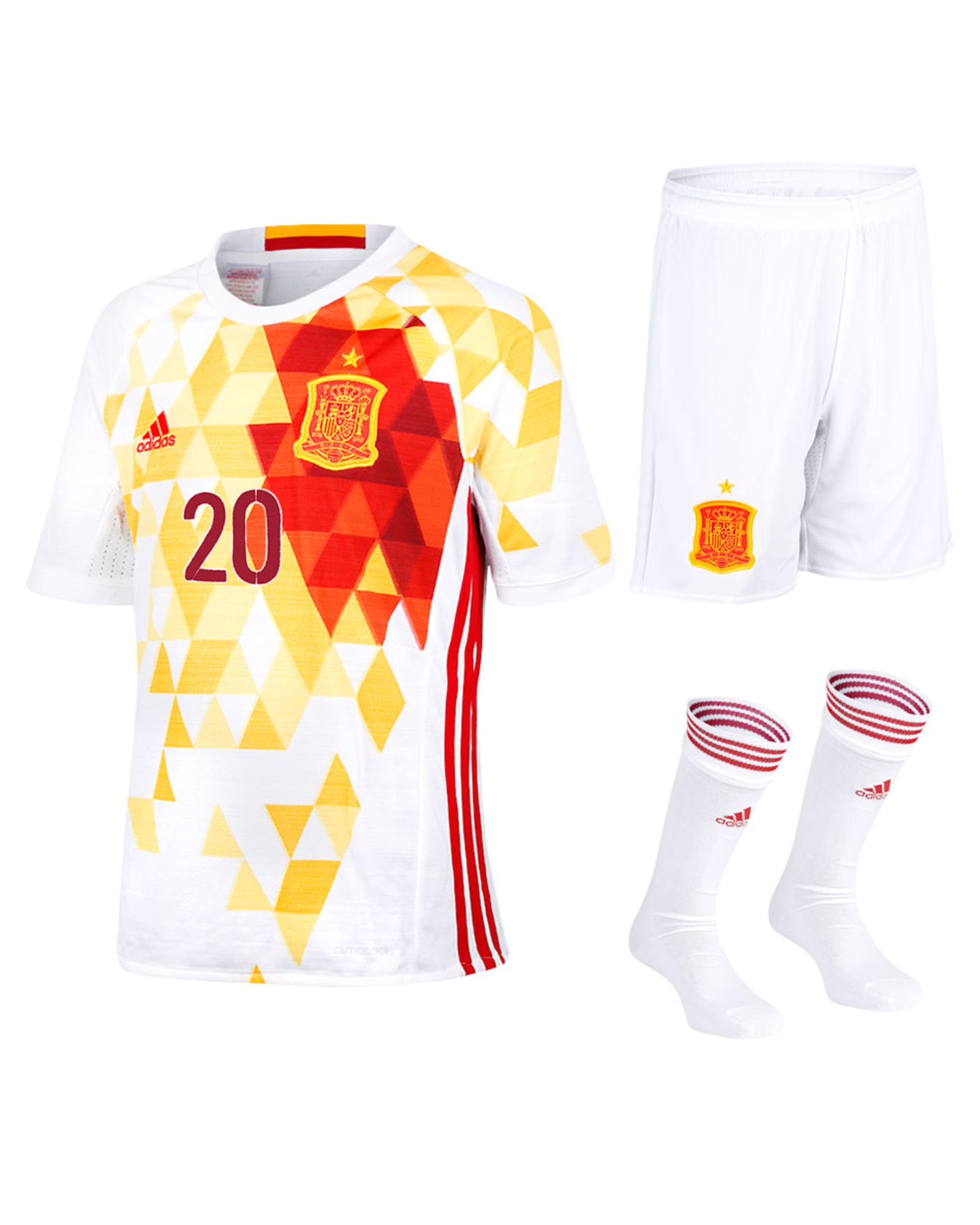 Conjunto 2ª España Eurocopa 2016 Asensio Junior Blanco - Fútbol Factory