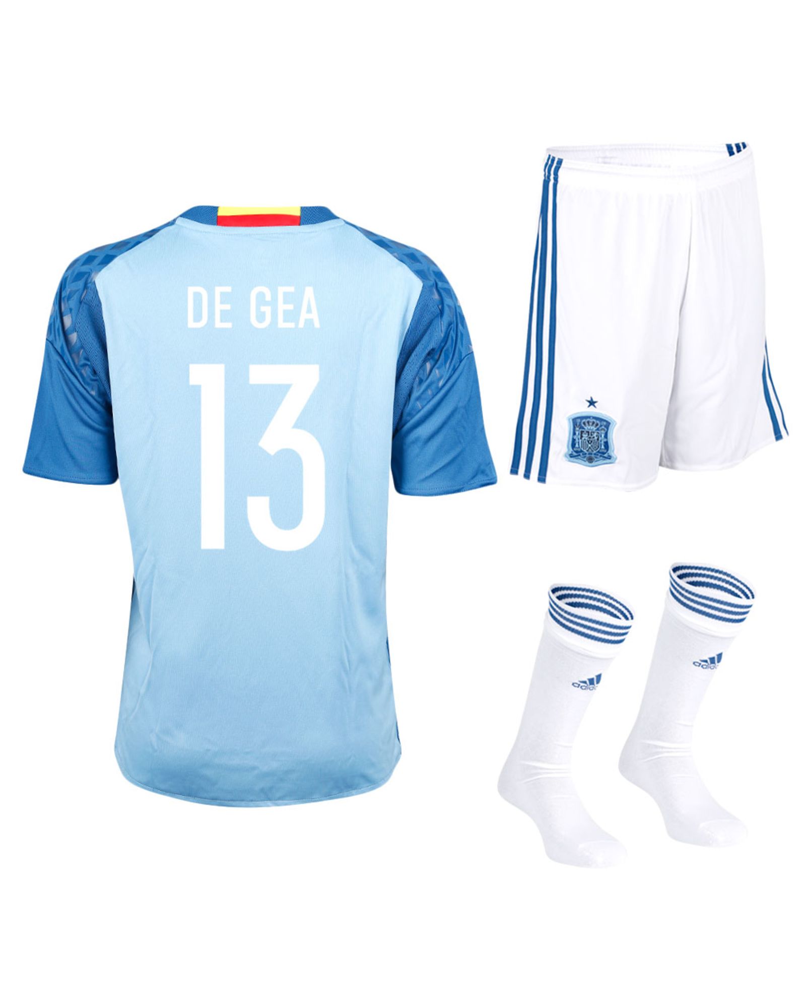 Conjunto 1ª España Eurocopa 2016 De Gea Portero Junior Azul - Fútbol Factory