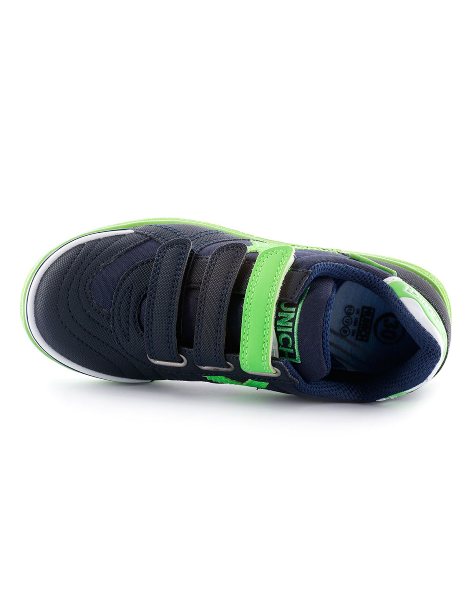 Zapatillas de Fútbol Sala G-3 IN Velcro Junior Azul Verde - Fútbol Factory